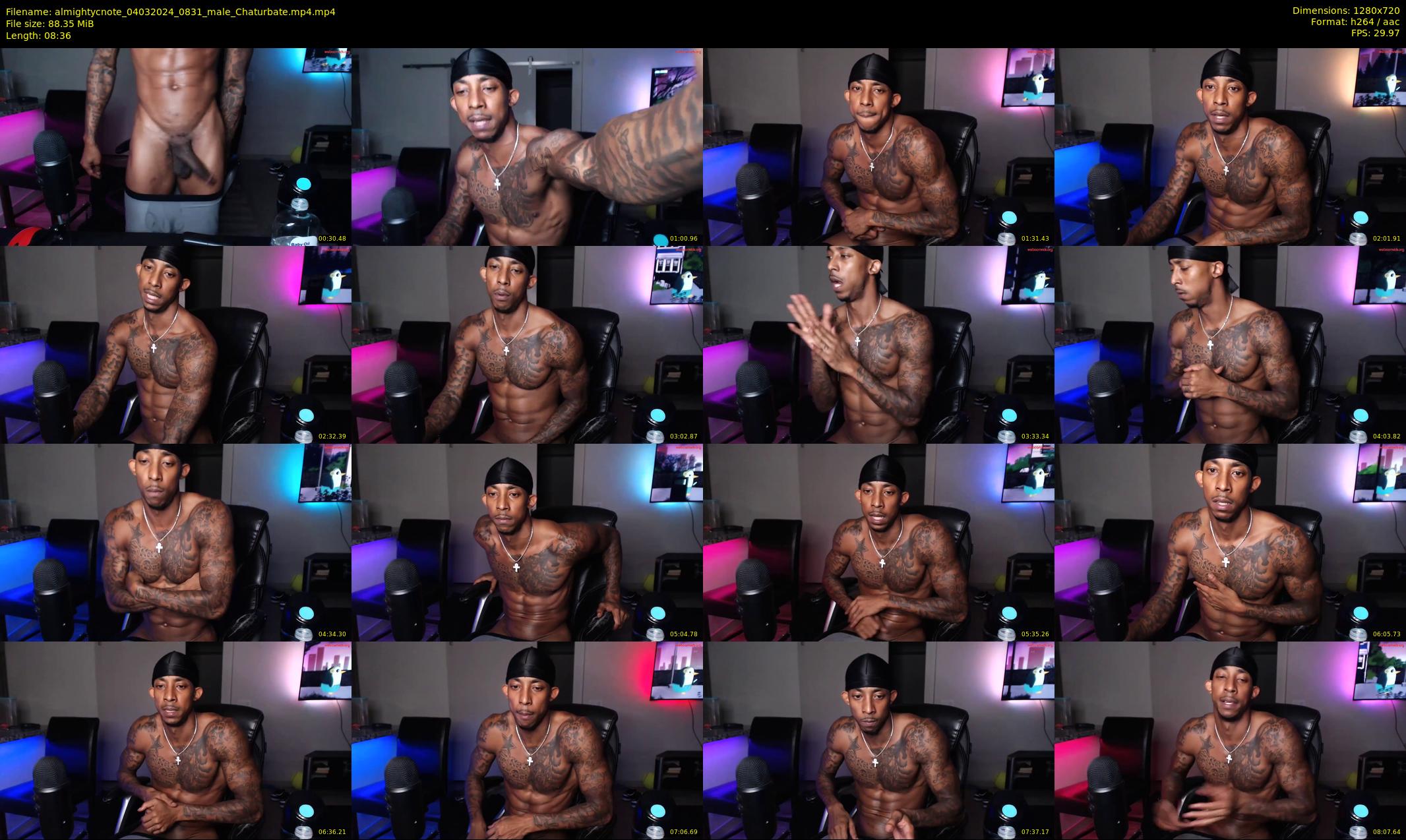 almightycnote — 9 minute Chaturbate male cam show recording, 720p, Mar 4, 2024