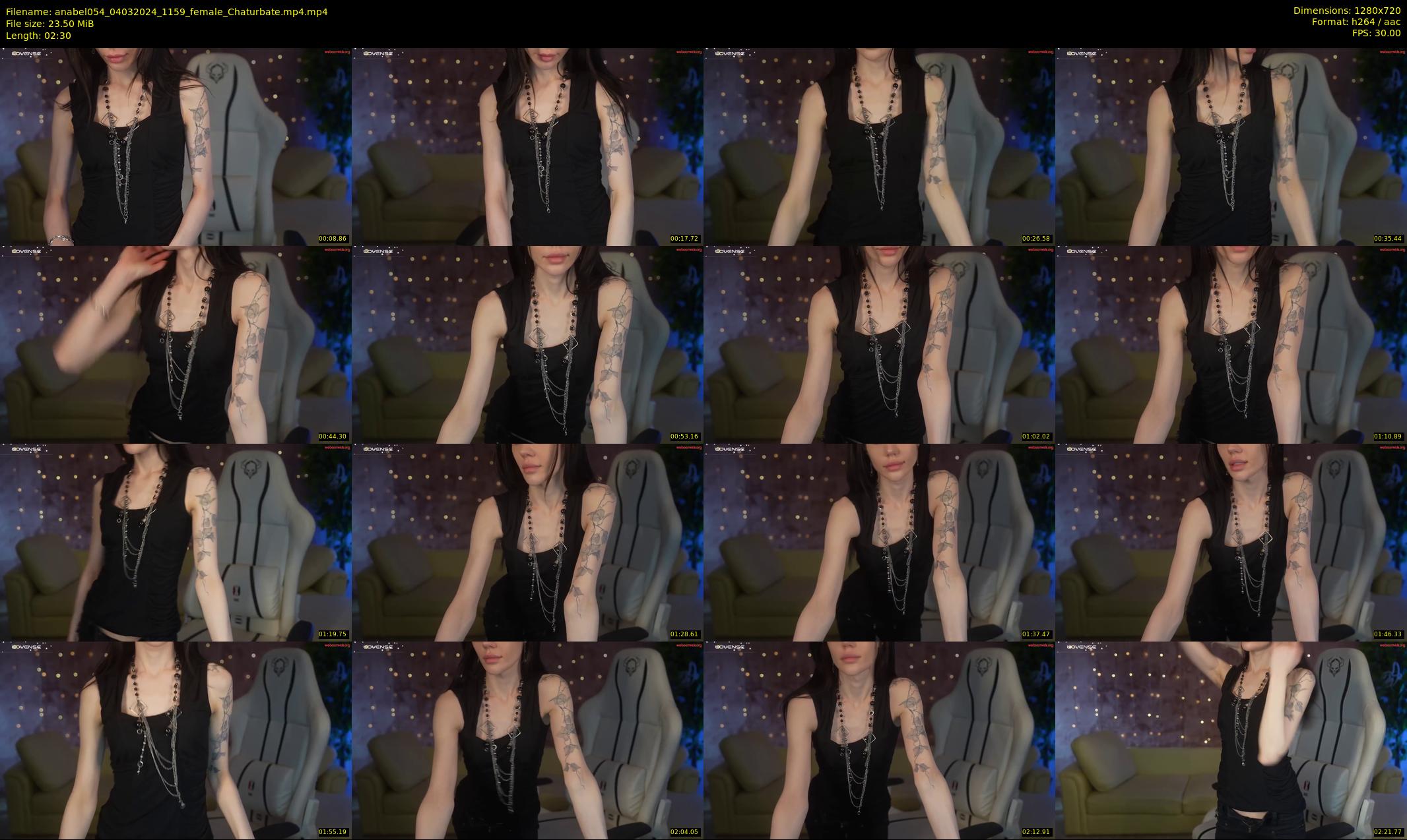 anabel054 — 3 minute Chaturbate female cam show recording, 720p, Mar 4, 2024
