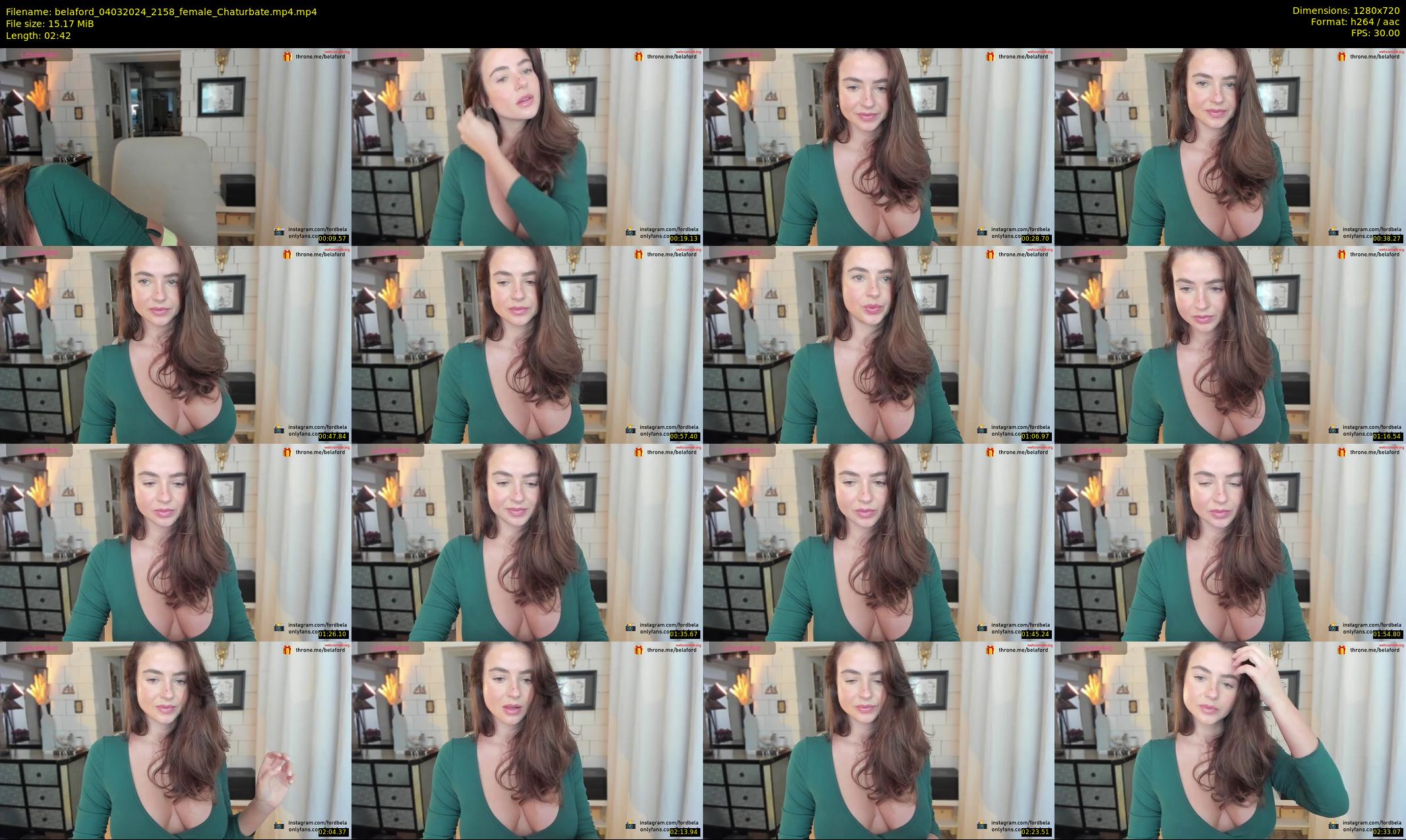 belaford — 3 minute Chaturbate female cam show recording, 720p, Mar 4, 2024