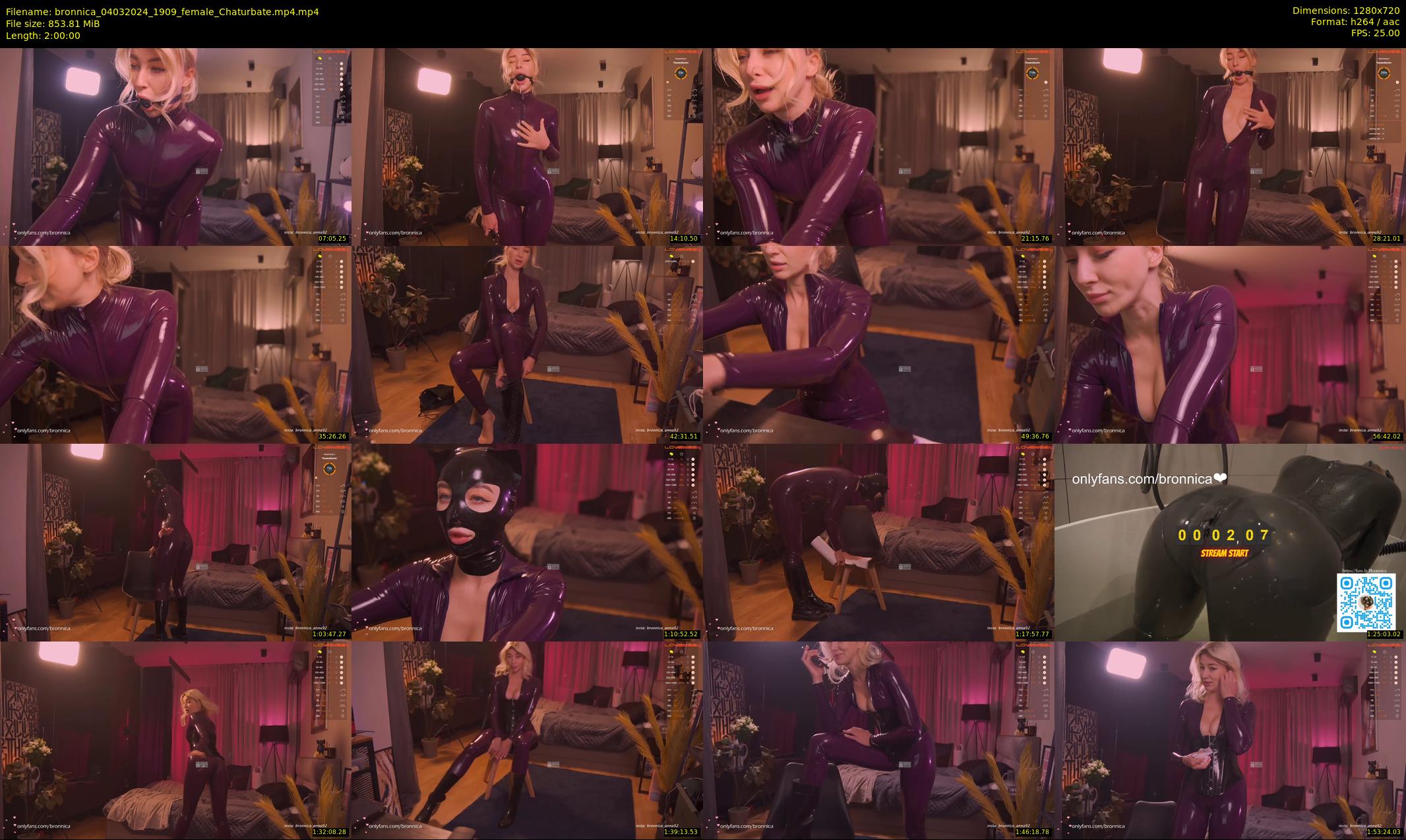 bronnica — 120 minute Chaturbate female cam show recording, 720p, Mar 4, 2024