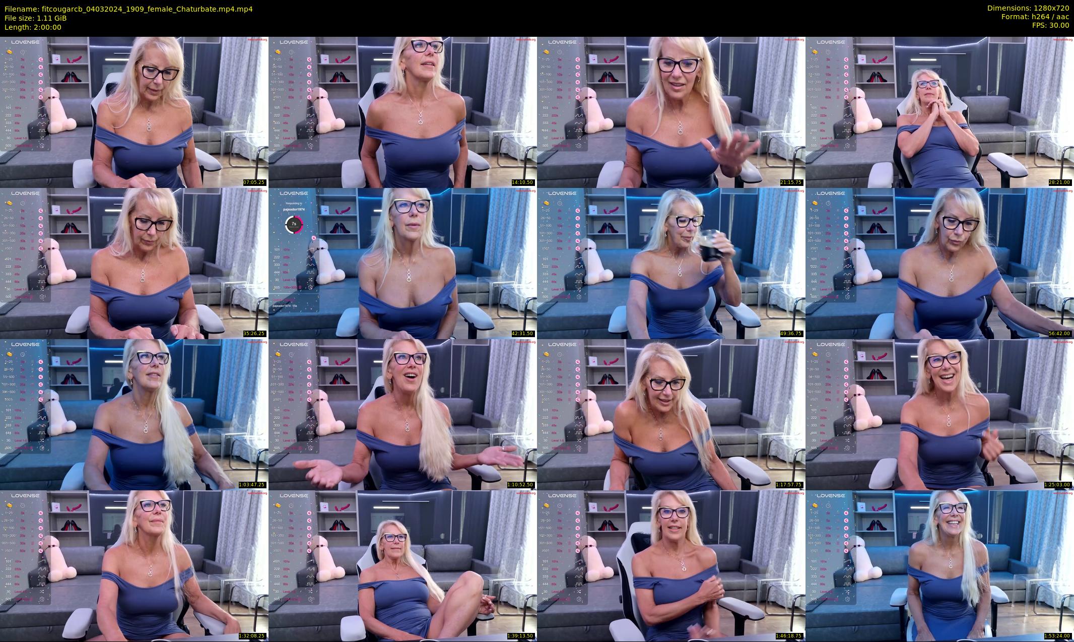fitcougarcb — 120 minute Chaturbate female cam show recording, 720p, Mar 4, 2024