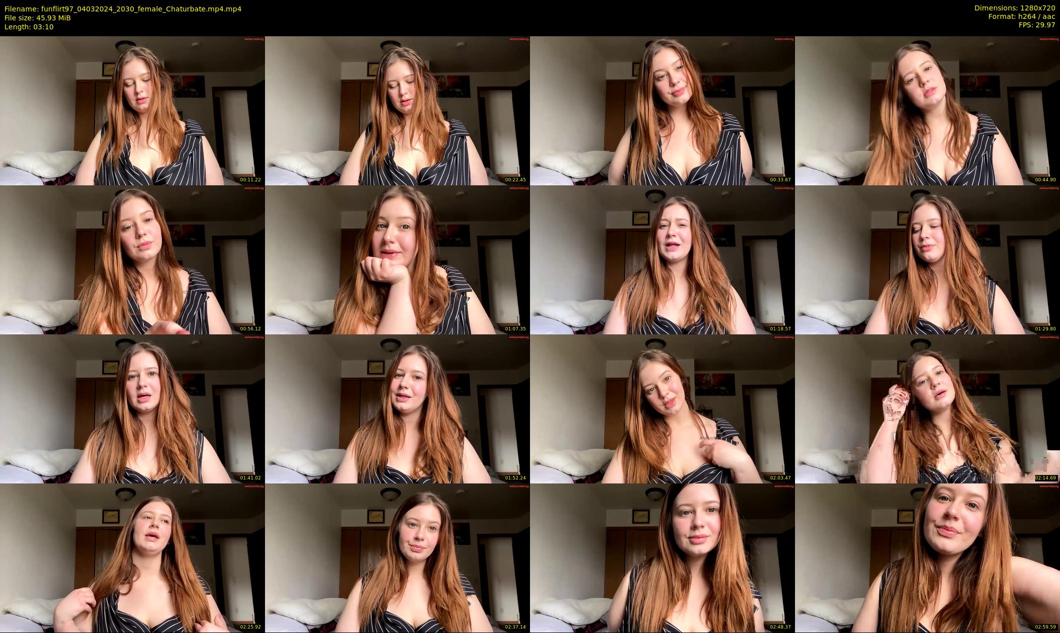 funflirt97 — 4 minute Chaturbate female cam show recording, 720p, Mar 4, 2024