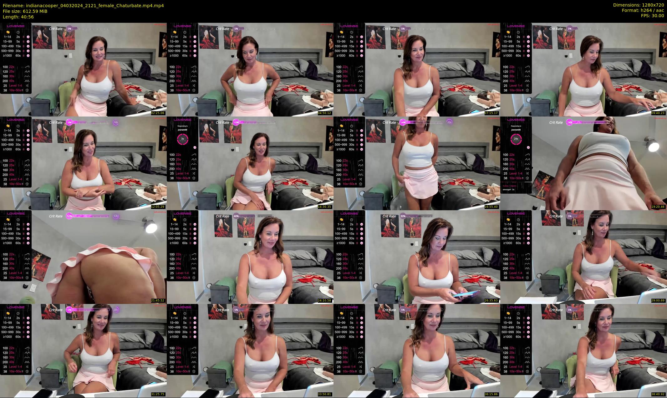 indianacooper — 41 minute Chaturbate female cam show recording, 720p, Mar 4, 2024