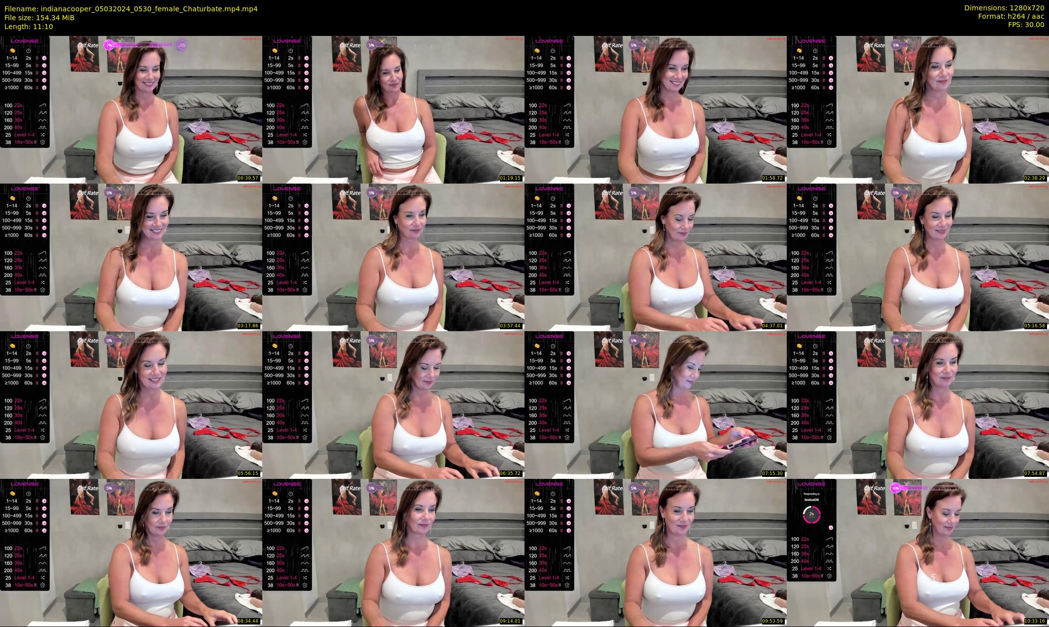 indianacooper — 12 minute Chaturbate female cam show recording, 720p, Mar 5, 2024