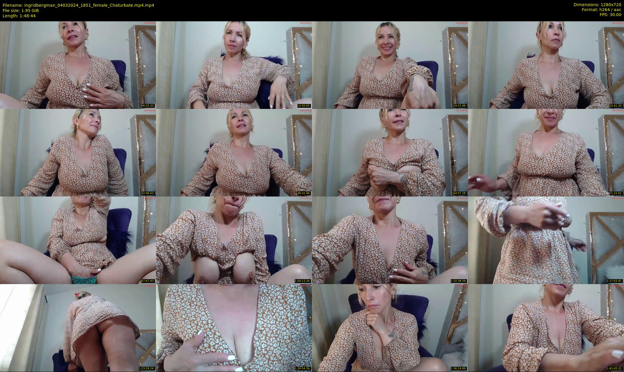 ingridbergman — 109 minute Chaturbate female cam show recording, 720p, Mar 4, 2024