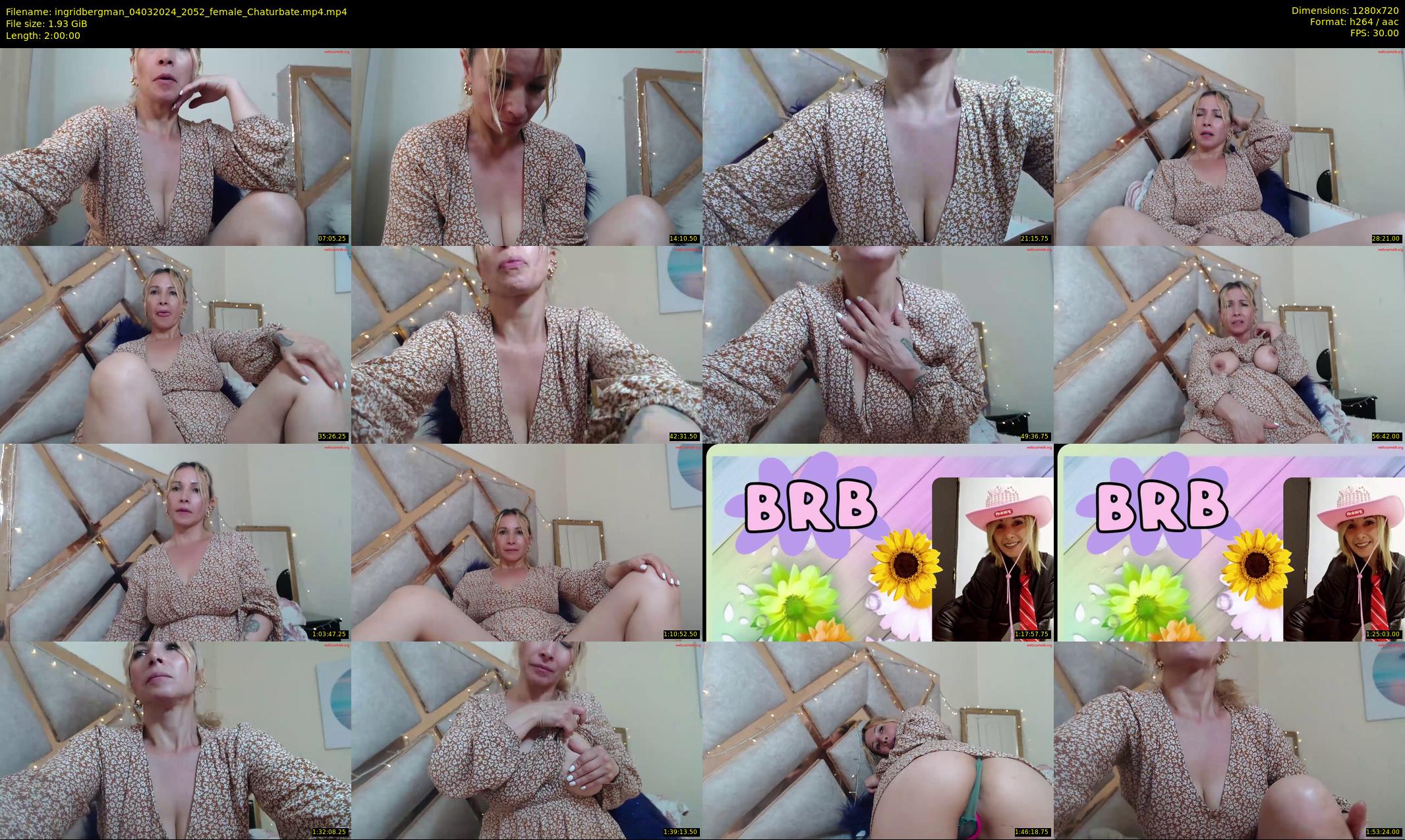 ingridbergman — 120 minute Chaturbate female cam show recording, 720p, Mar 4, 2024