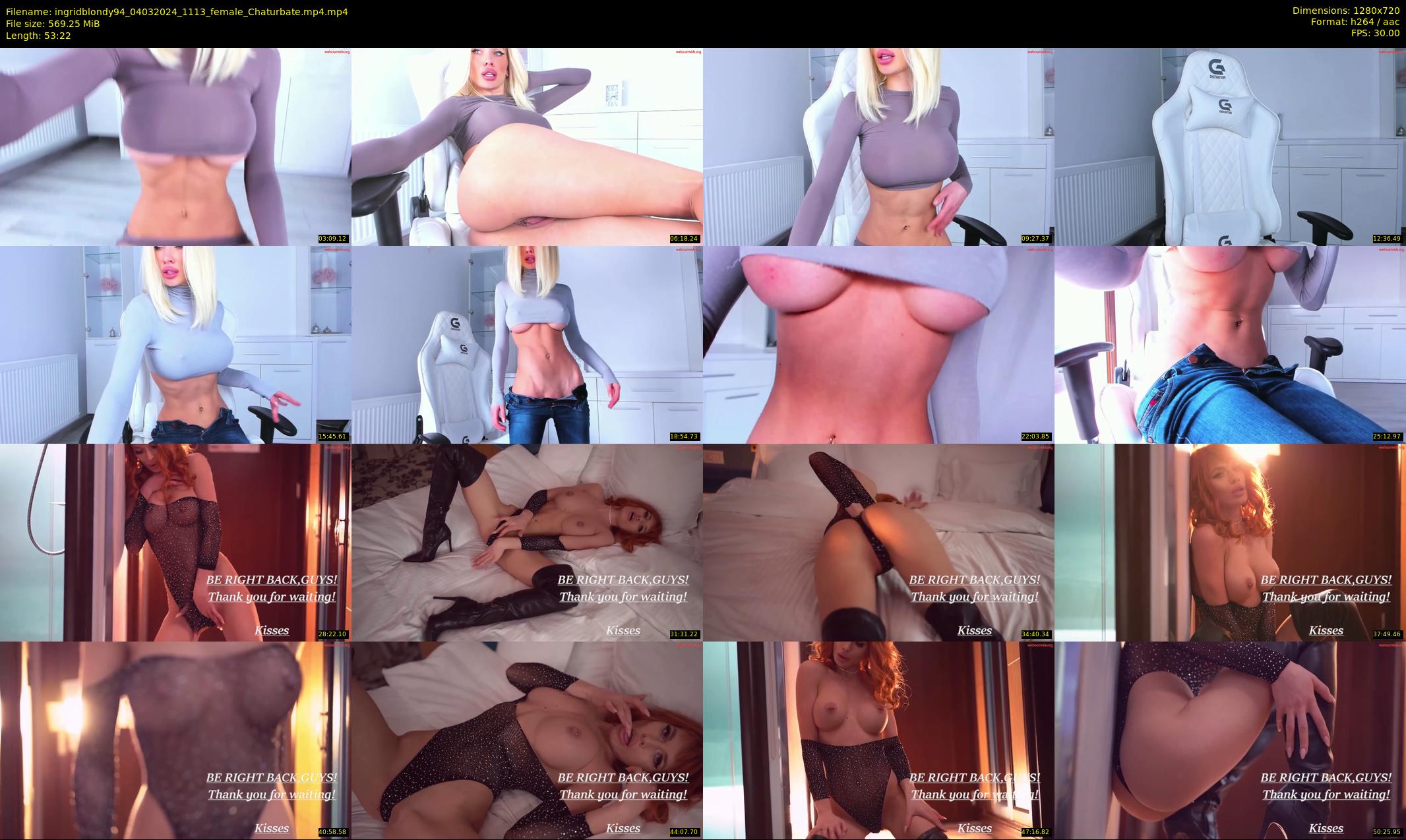 ingridblondy94 — 54 minute Chaturbate female cam show recording, 720p, Mar 4, 2024