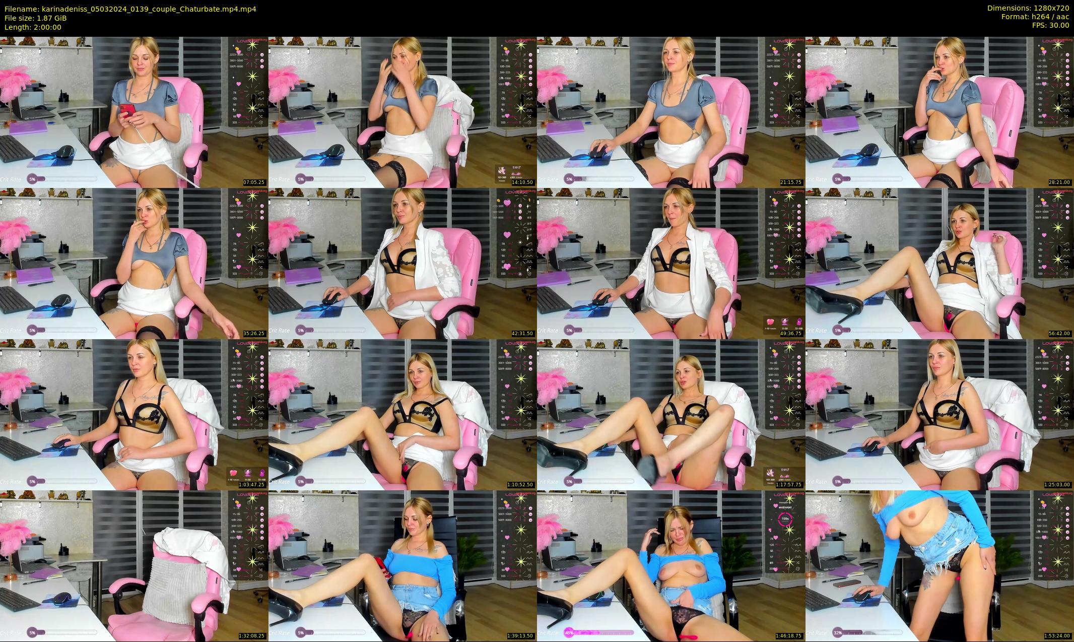 karinadeniss — 120 minute Chaturbate couple cam show recording, 720p, Mar 5, 2024