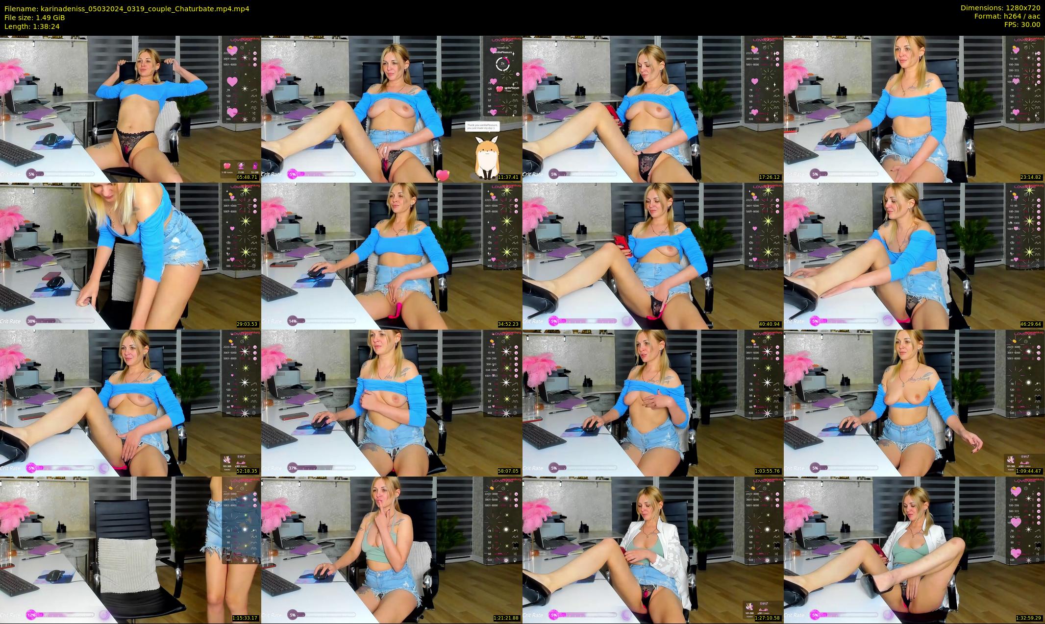 karinadeniss — 99 minute Chaturbate couple cam show recording, 720p, Mar 5, 2024