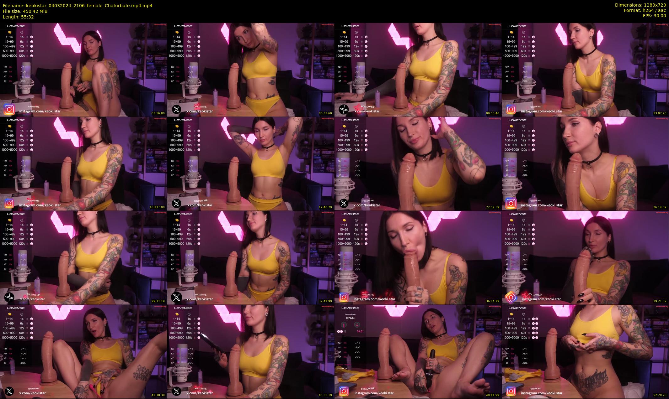 keokistar — 56 minute Chaturbate female cam show recording, 720p, Mar 4, 2024