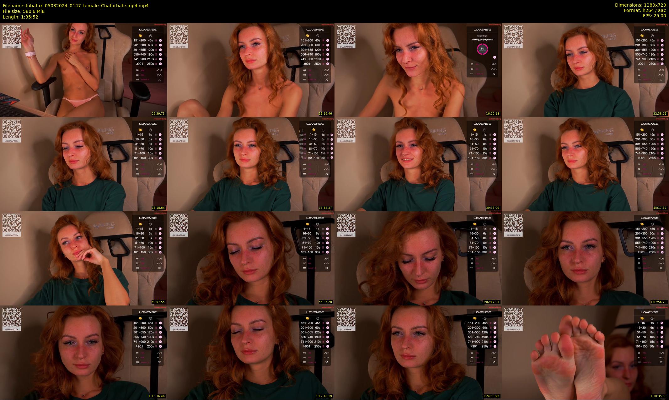 lubafox — 96 minute Chaturbate female cam show recording, 720p, Mar 5, 2024