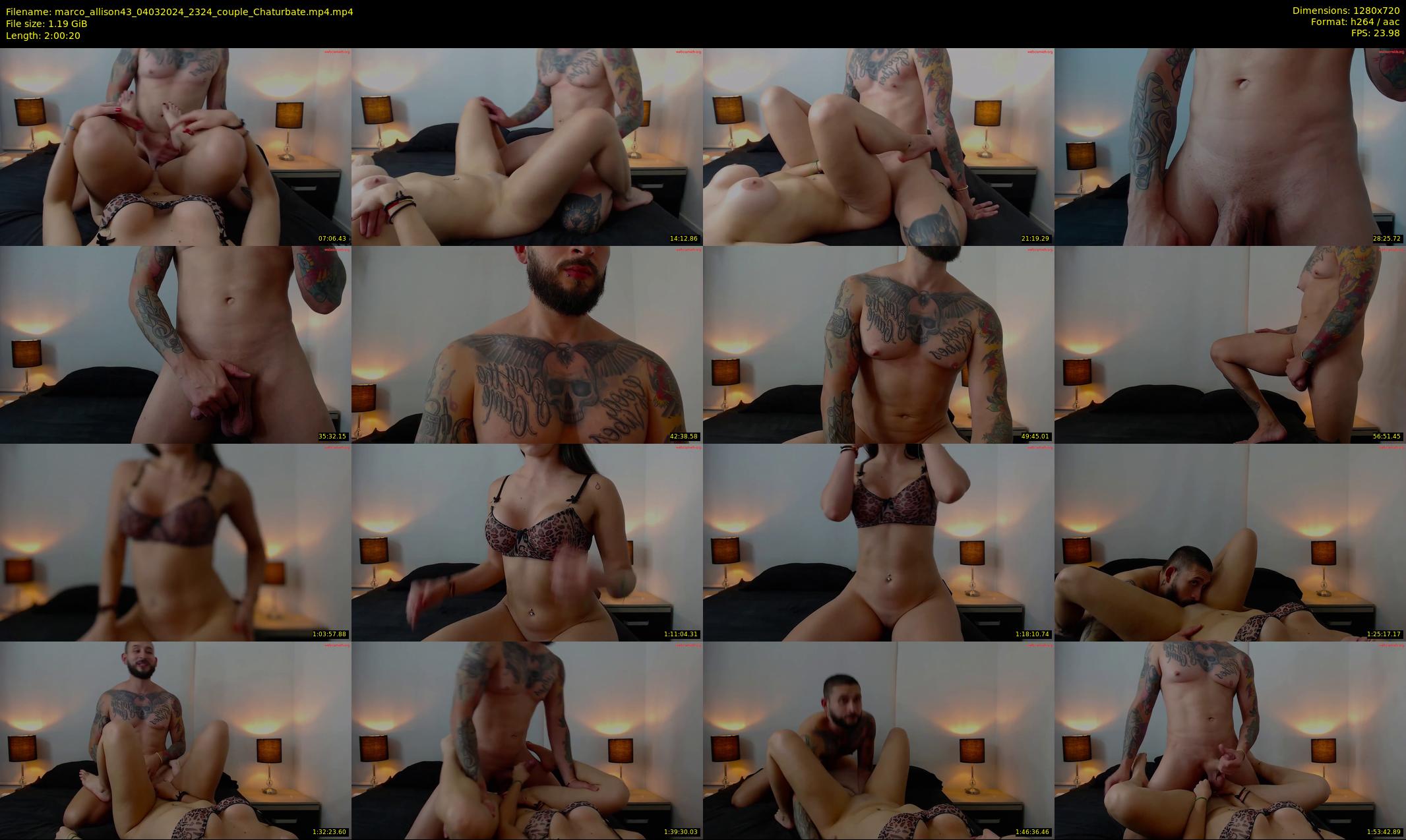 marco_allison43 — 121 minute Chaturbate couple cam show recording, 720p, Mar 4, 2024