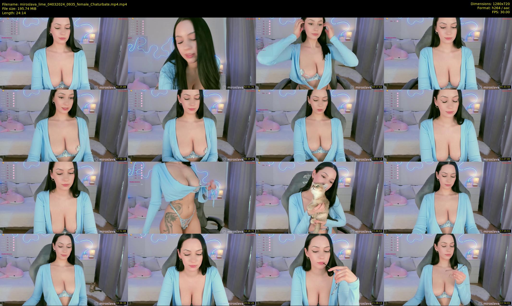 miroslava_lime — 25 minute Chaturbate female cam show recording, 720p, Mar 4, 2024