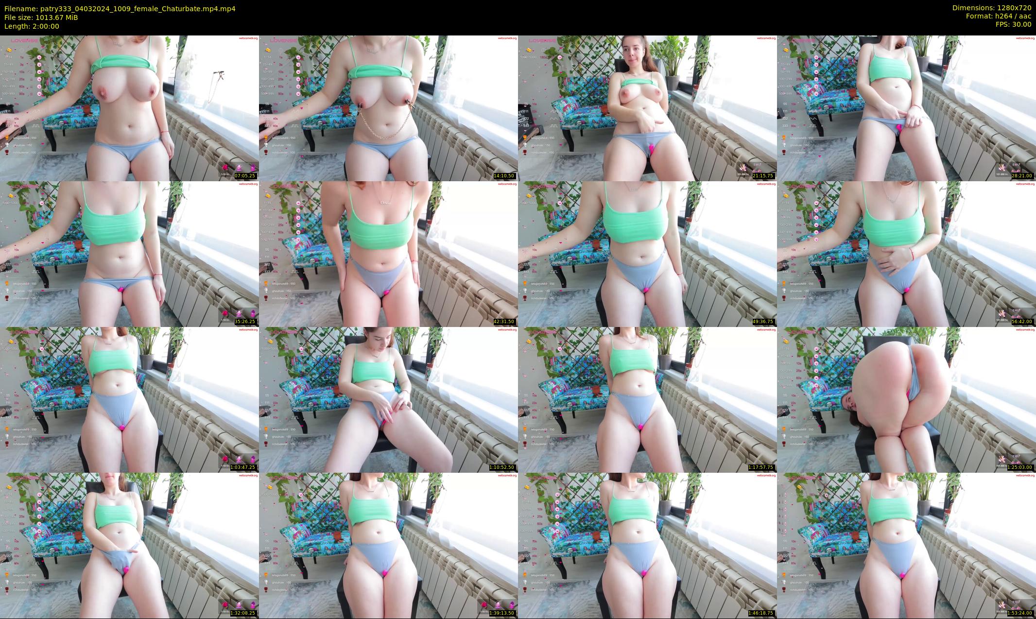 patry333 — 120 minute Chaturbate female cam show recording, 720p, Mar 4, 2024