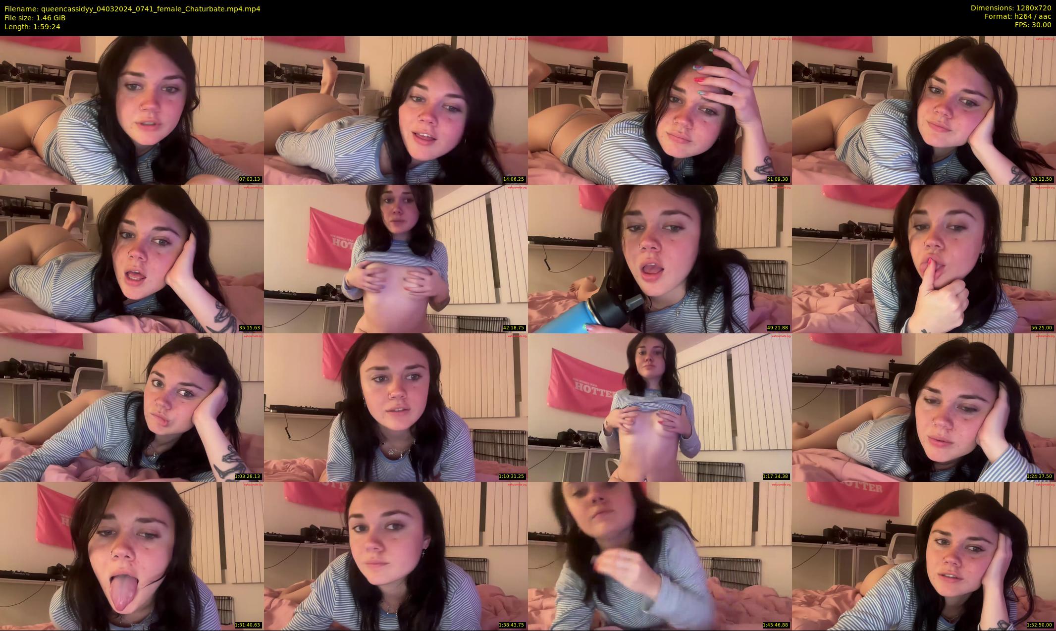 queencassidyy — 120 minute Chaturbate female cam show recording, 720p, Mar 4, 2024