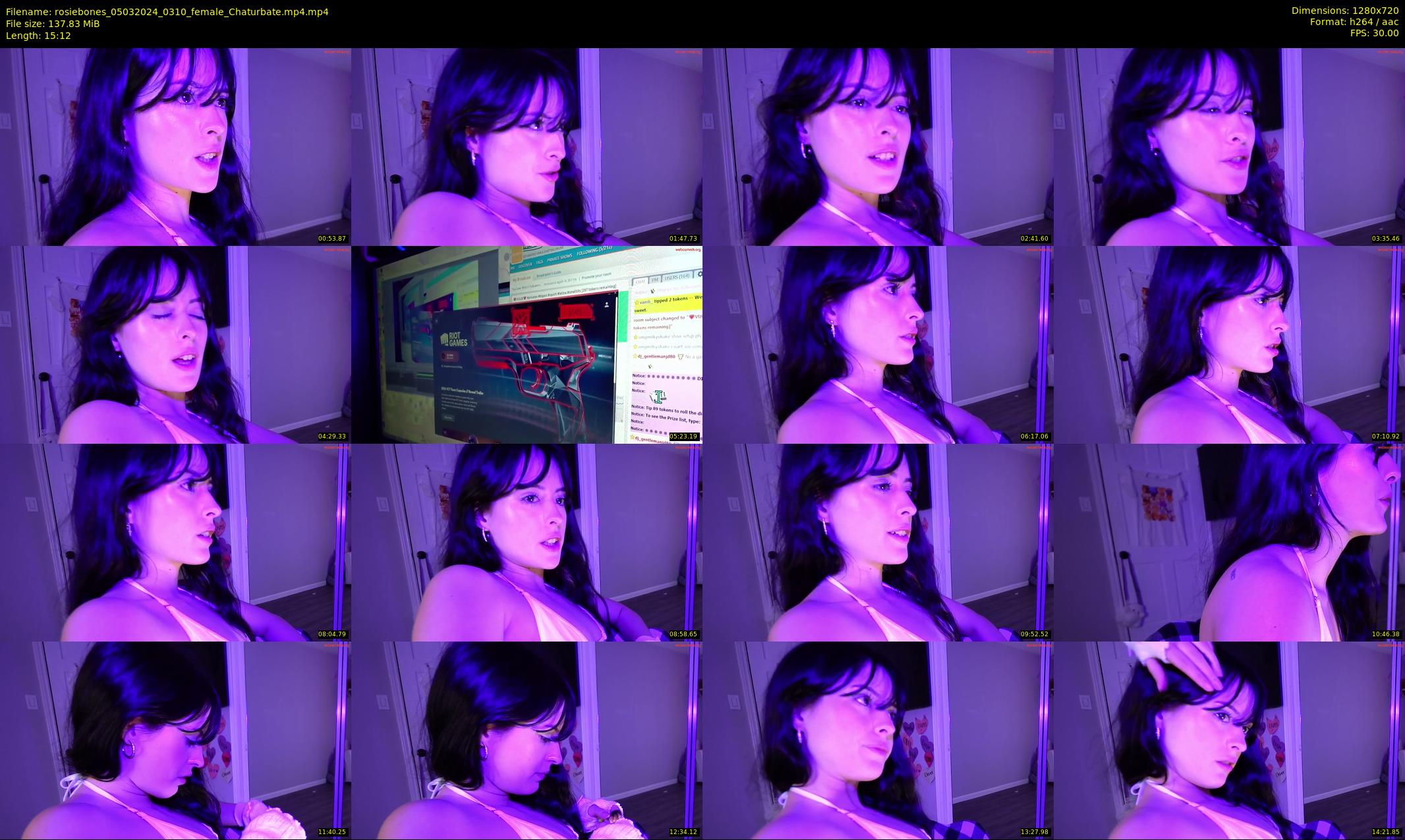 rosiebones — 16 minute Chaturbate female cam show recording, 720p, Mar 5, 2024