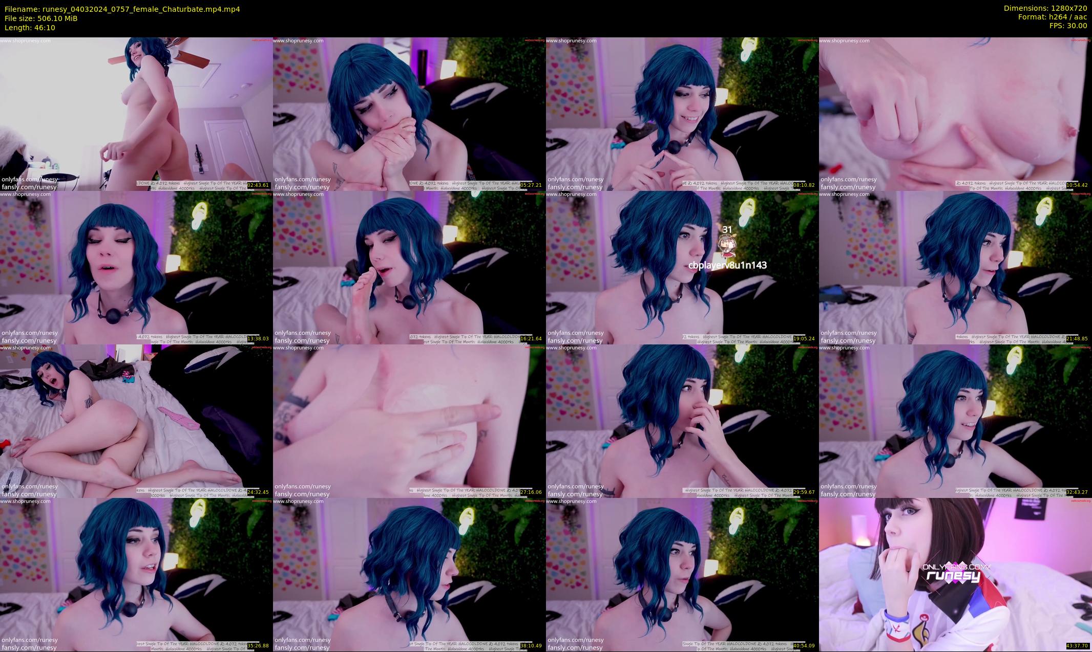 runesy — 47 minute Chaturbate female cam show recording, 720p, Mar 4, 2024