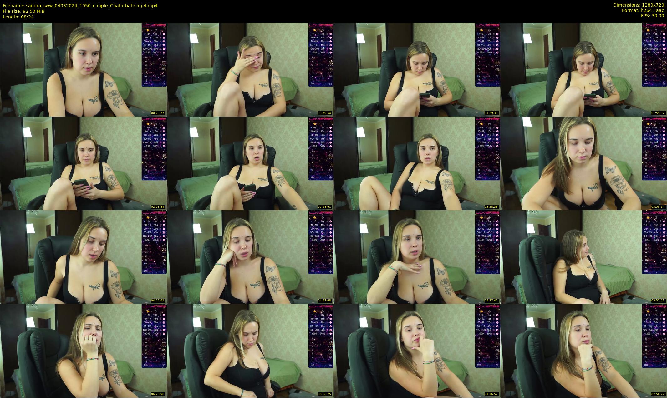 sandra_sww — 9 minute Chaturbate couple cam show recording, 720p, Mar 4, 2024