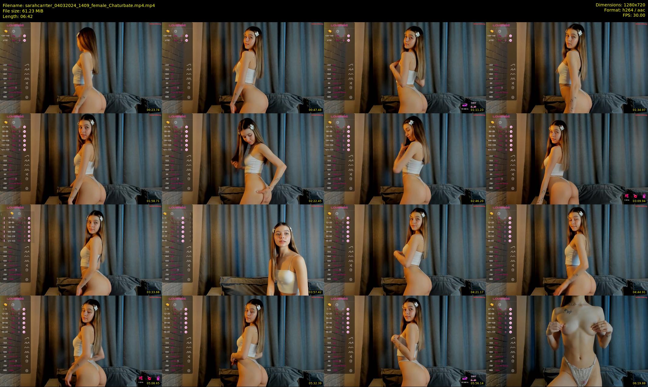 sarahcarrter — 7 minute Chaturbate female cam show recording, 720p, Mar 4, 2024