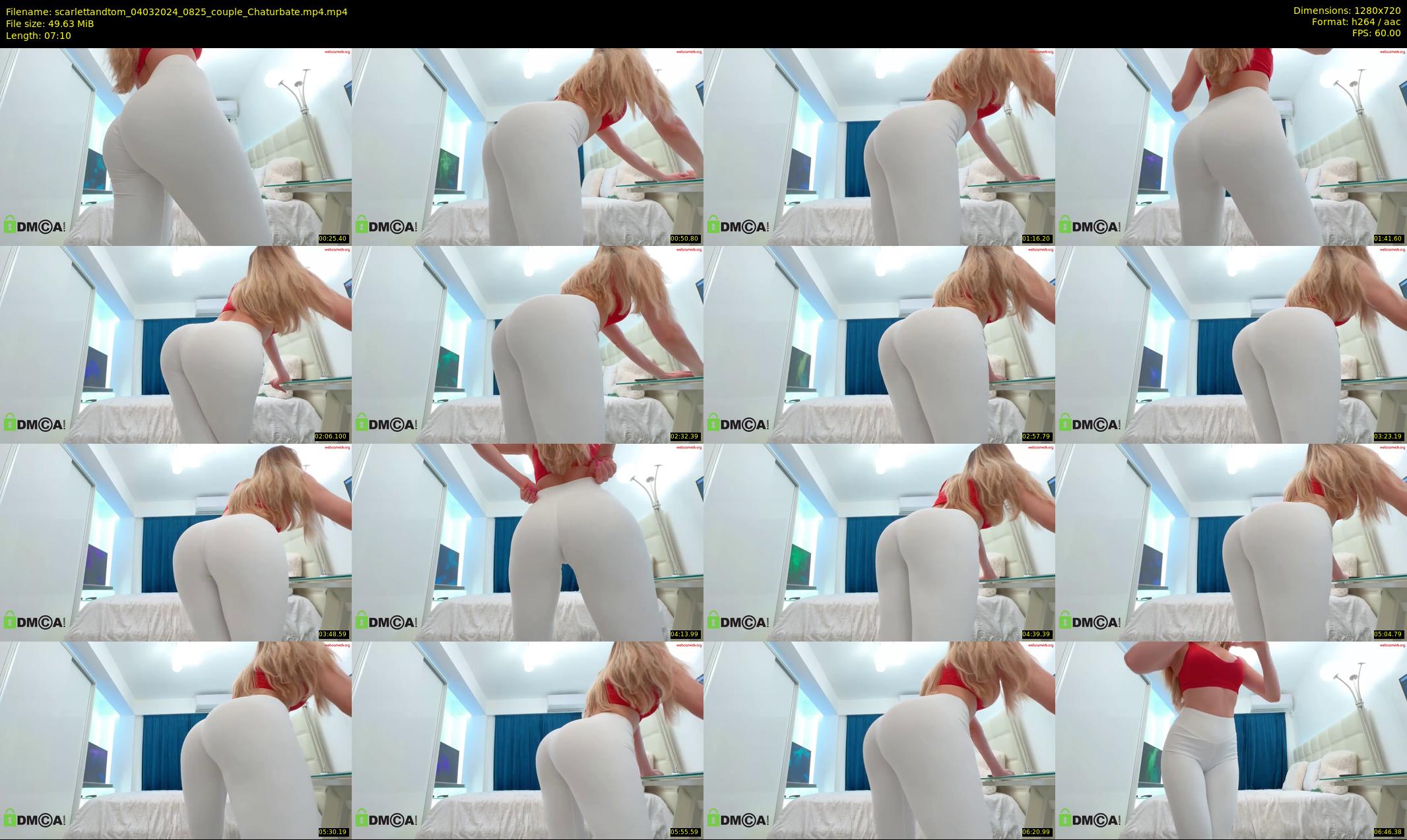 scarlettandtom — 8 minute Chaturbate couple cam show recording, 720p, Mar 4, 2024