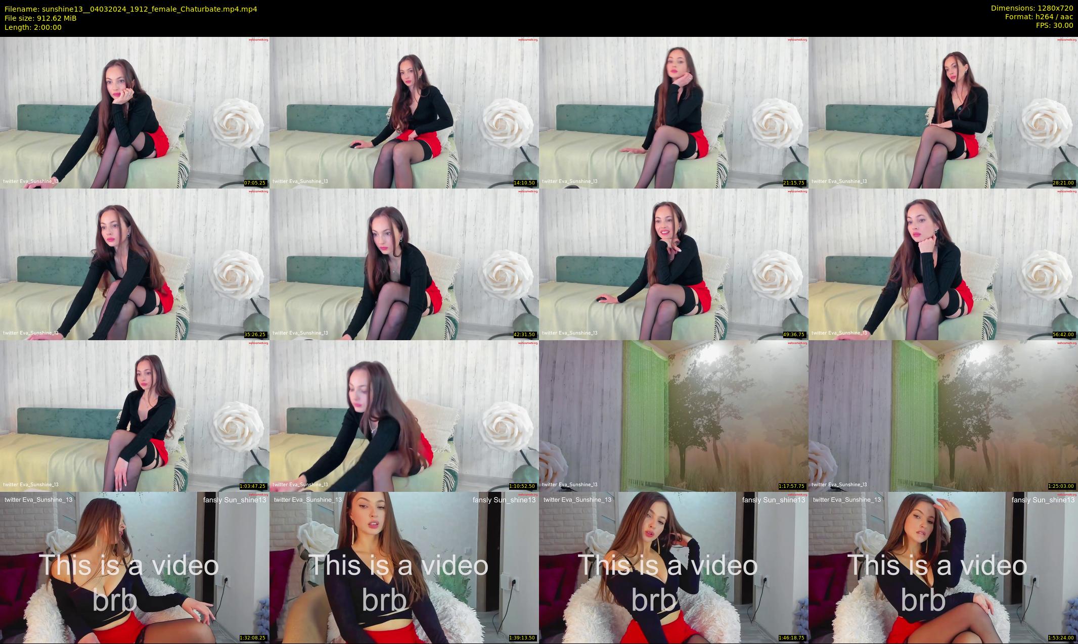 sunshine13_ — 120 minute Chaturbate female cam show recording, 720p, Mar 4, 2024