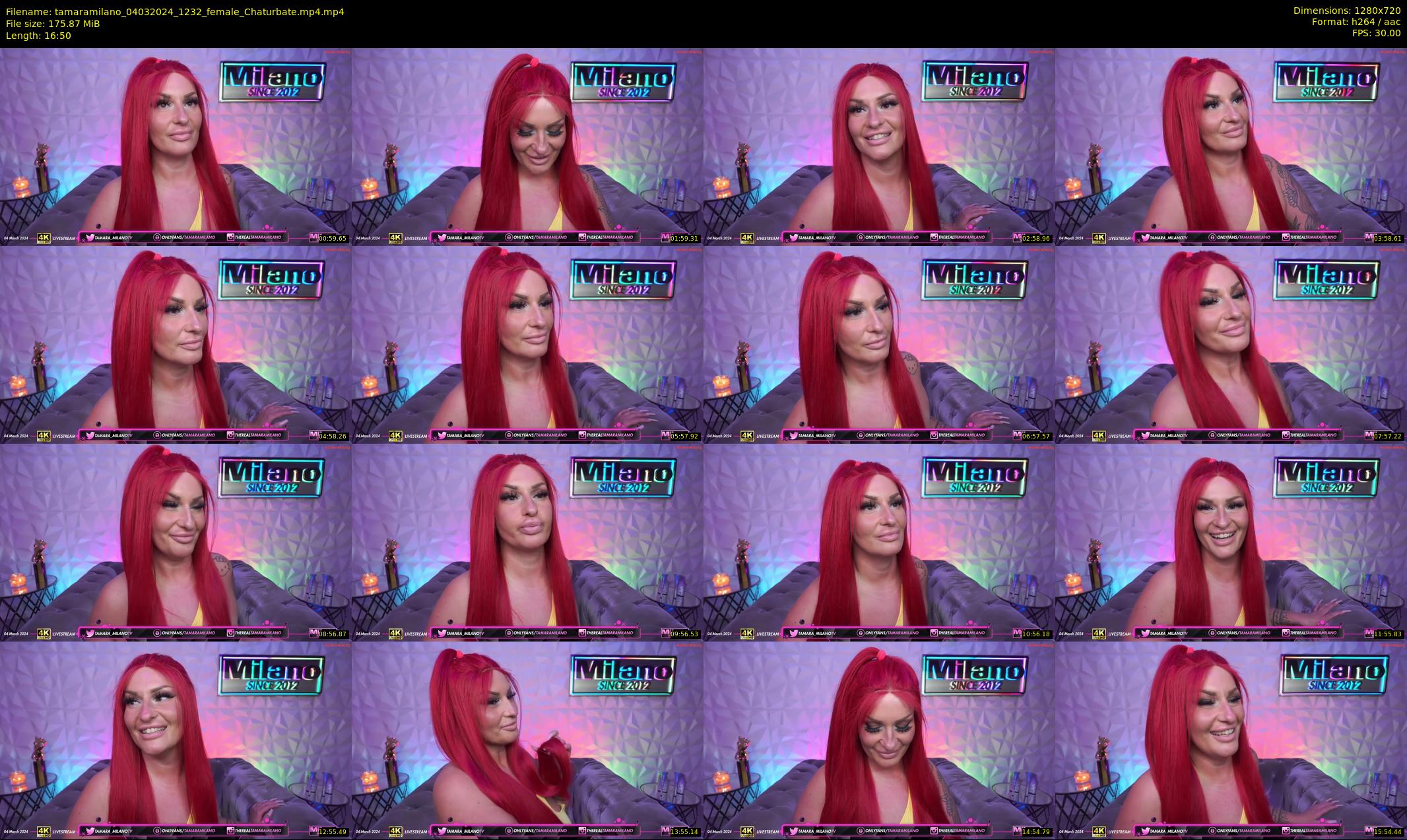 tamaramilano — 17 minute Chaturbate female cam show recording, 720p, Mar 4, 2024