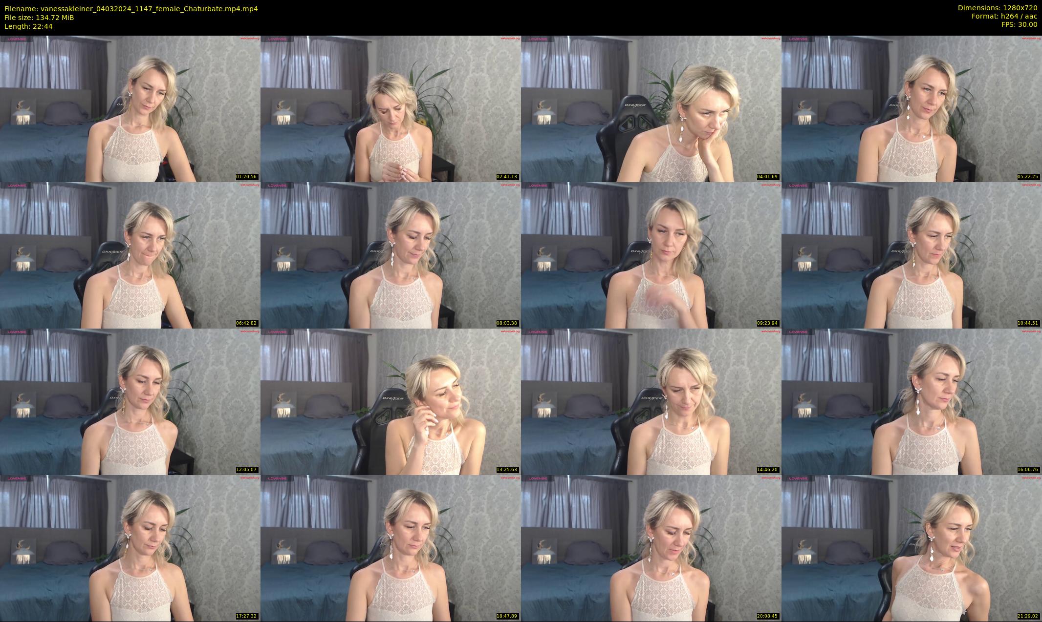 vanessakleiner — 23 minute Chaturbate female cam show recording, 720p, Mar 4, 2024