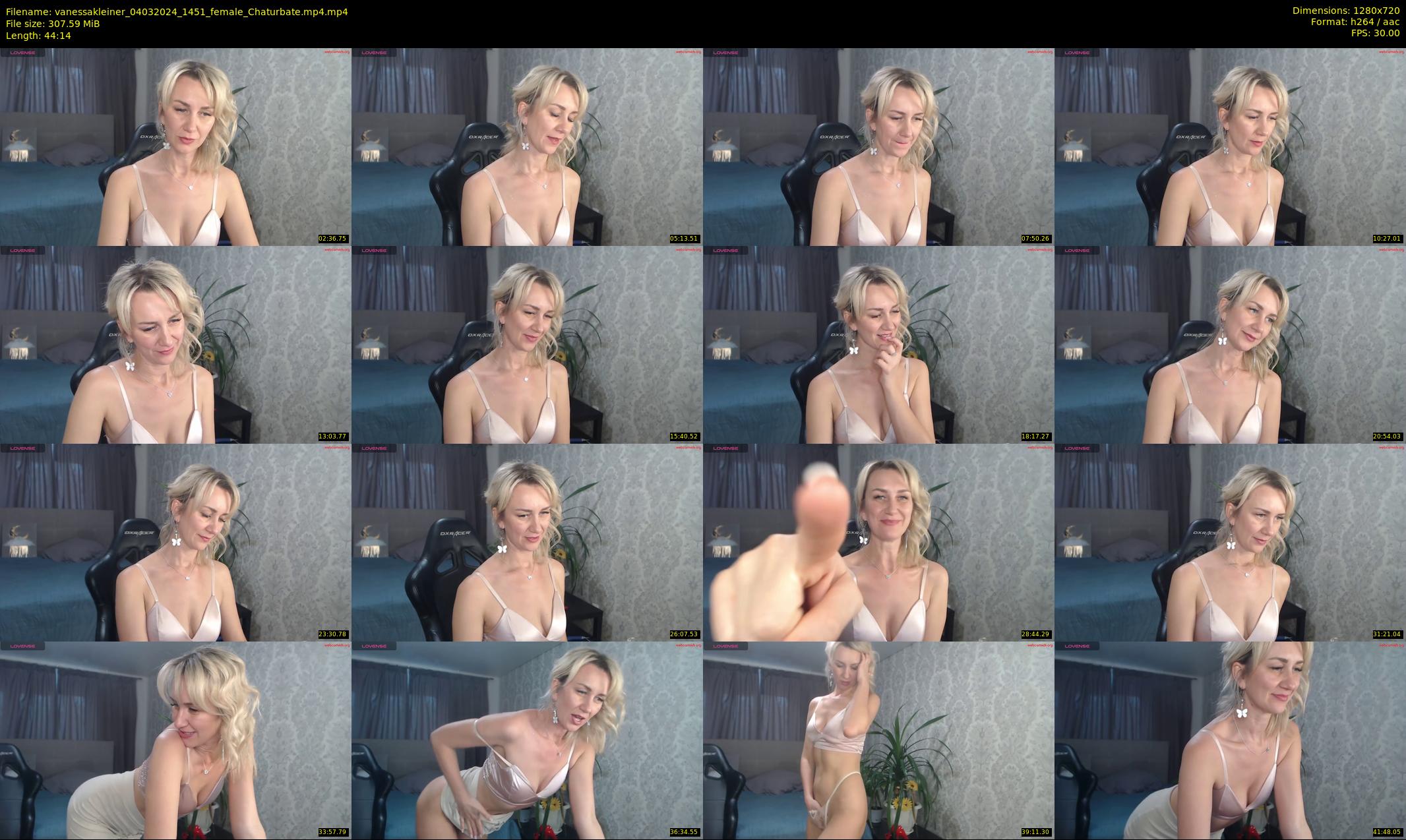 vanessakleiner — 45 minute Chaturbate female cam show recording, 720p, Mar 4, 2024