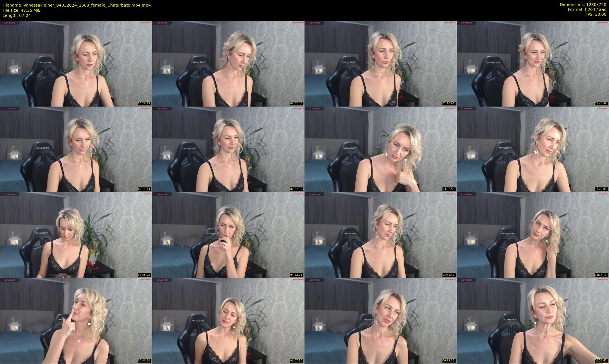 vanessakleiner — 8 minute Chaturbate female cam show recording, 720p, Mar 4, 2024