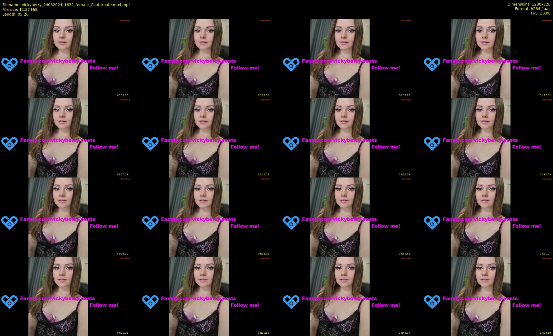 vickyberry — 6 minute Chaturbate female cam show recording, 720p, Mar 4, 2024