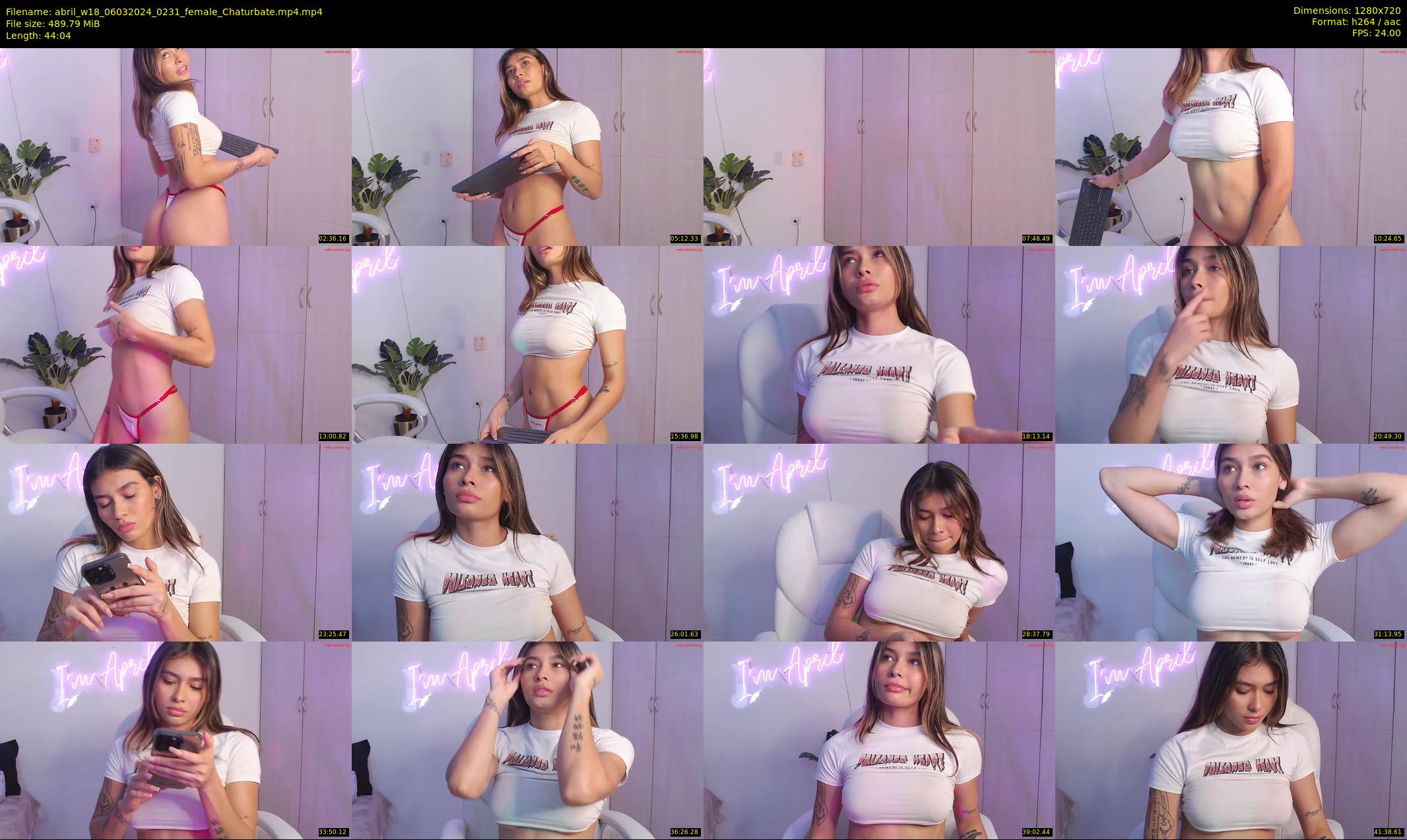 abril_w18 — 45 minute Chaturbate female cam show recording, 720p, Mar 6, 2024