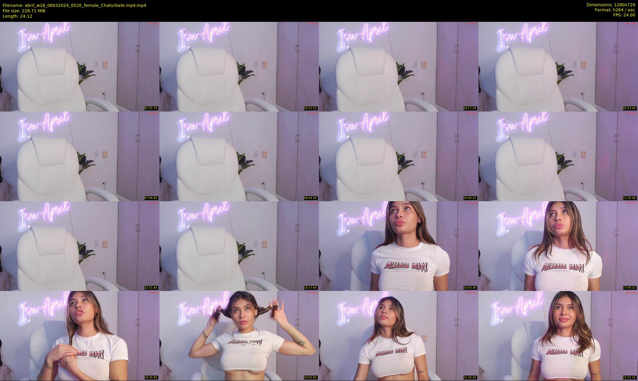 abril_w18 — 25 minute Chaturbate female cam show recording, 720p, Mar 6, 2024