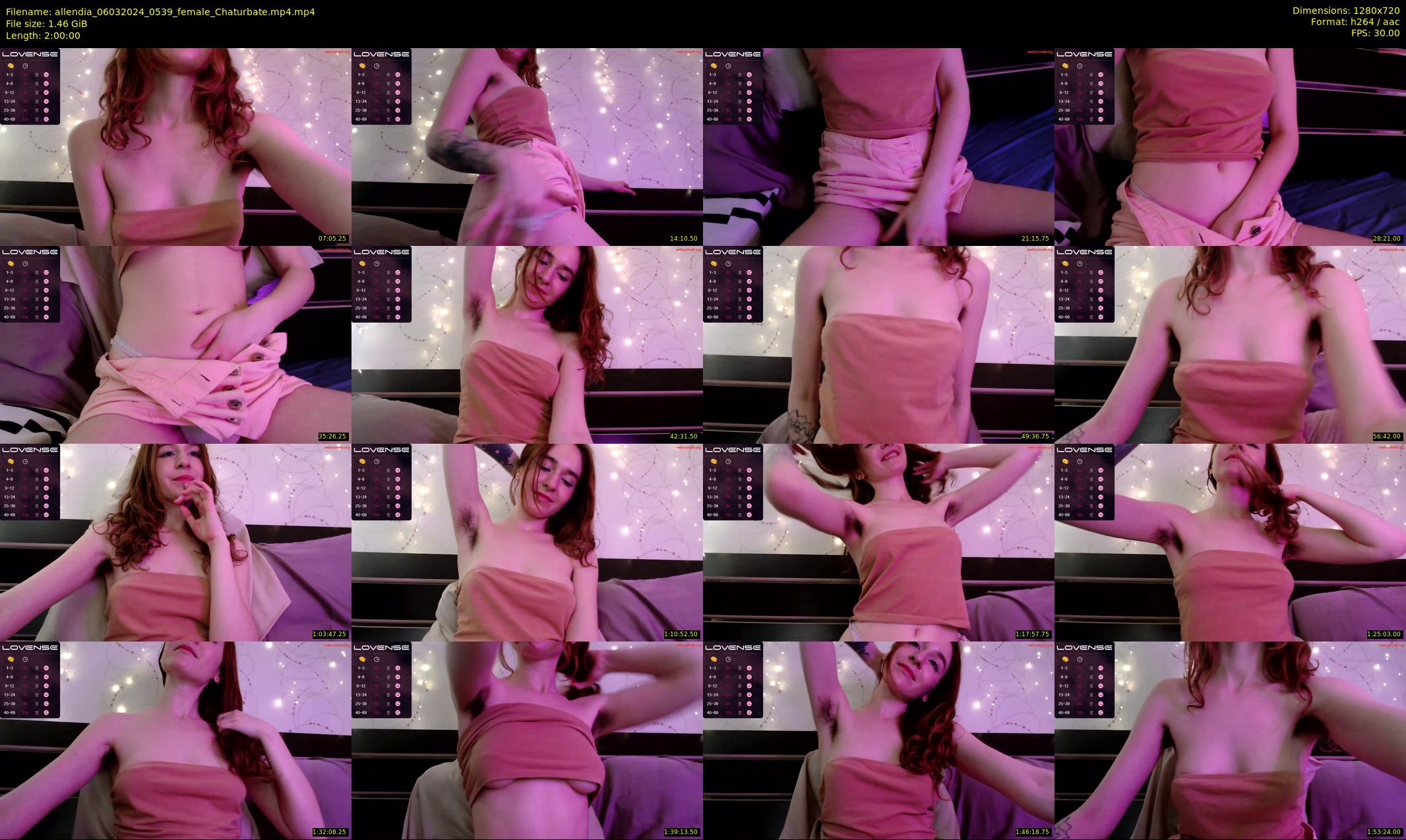 allendia — 120 minute Chaturbate female cam show recording, 720p, Mar 6, 2024