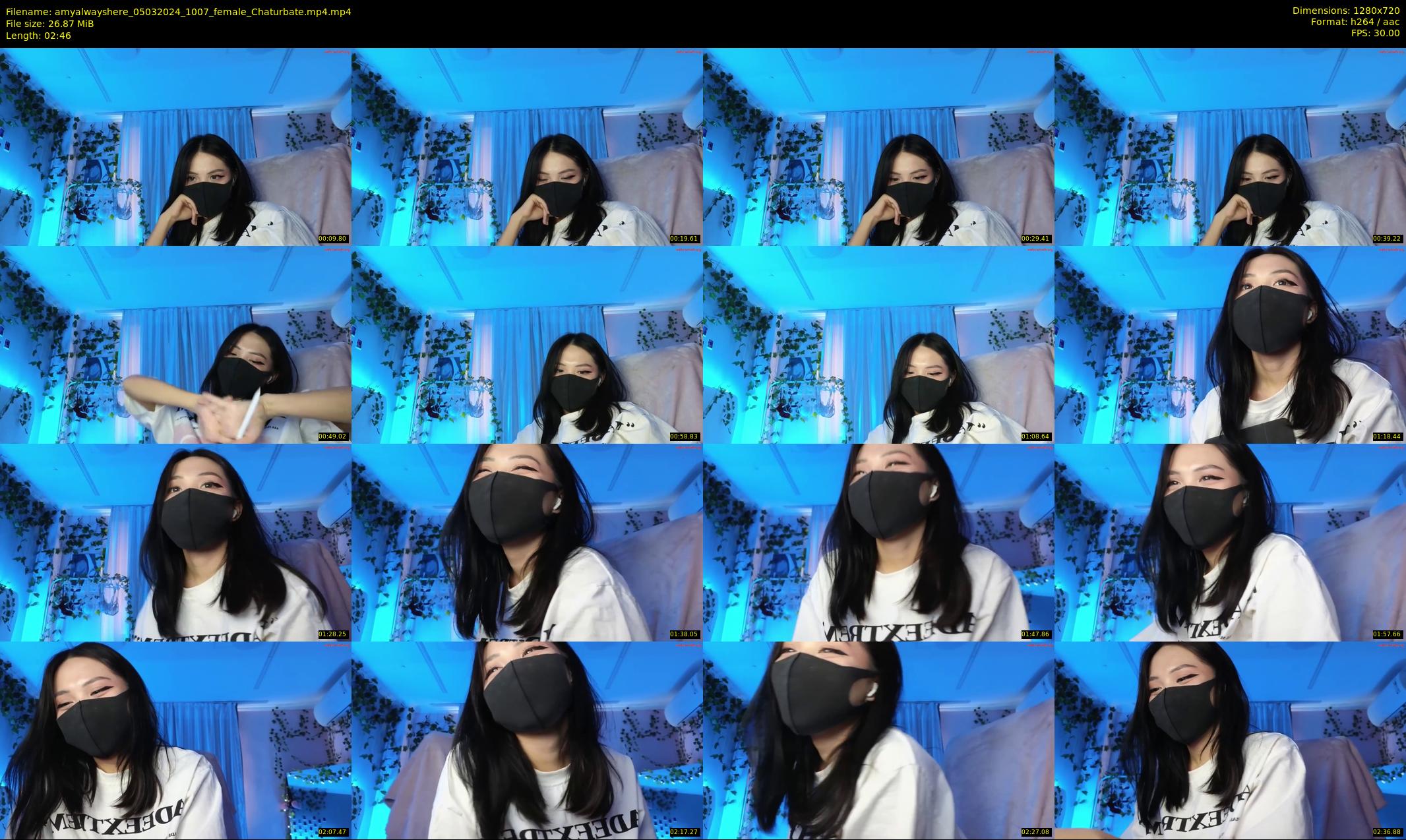 amyalwayshere — 3 minute Chaturbate female cam show recording, 720p, Mar 5, 2024