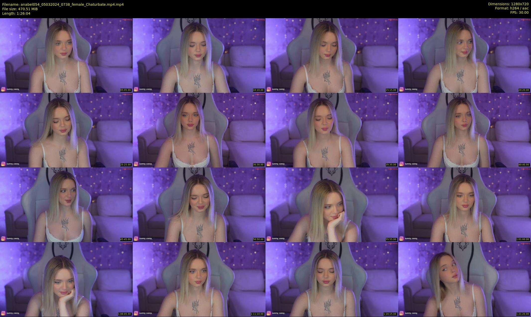 anabel054 — 87 minute Chaturbate female cam show recording, 720p, Mar 5, 2024