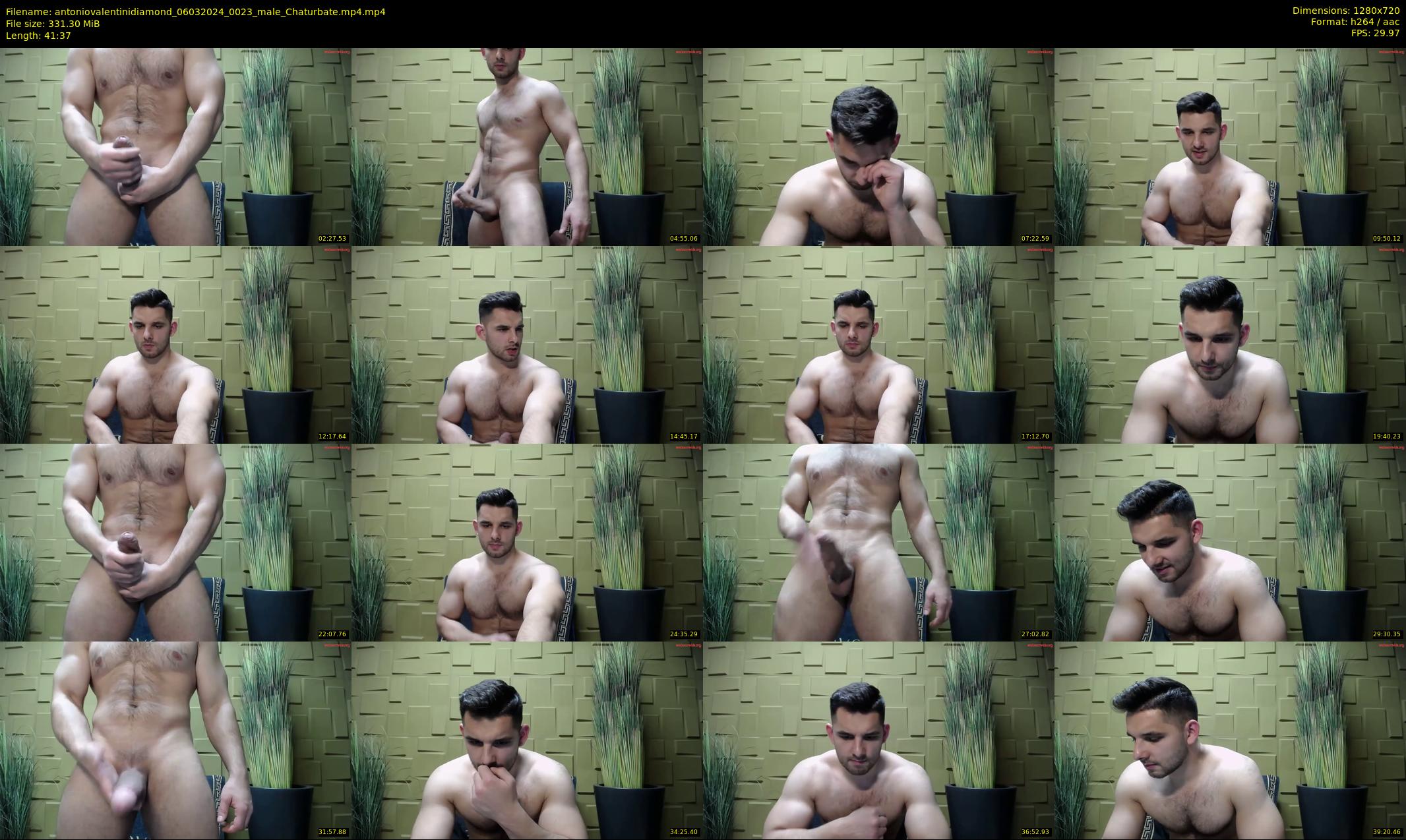 antoniovalentinidiamond — 42 minute Chaturbate male cam show recording, 720p, Mar 6, 2024