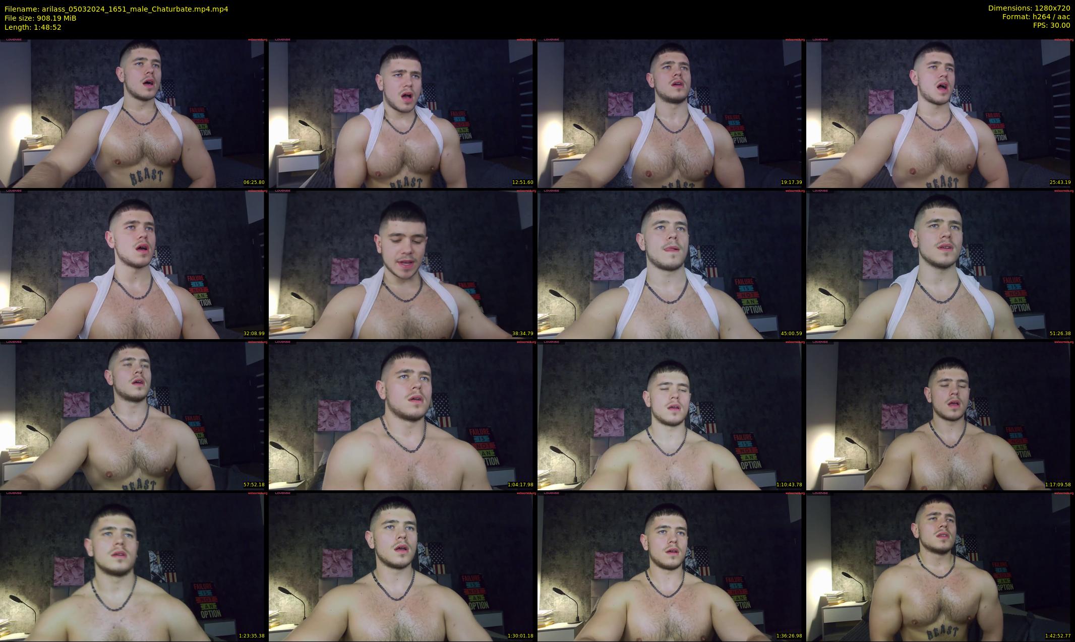 arilass — 109 minute Chaturbate male cam show recording, 720p, Mar 5, 2024