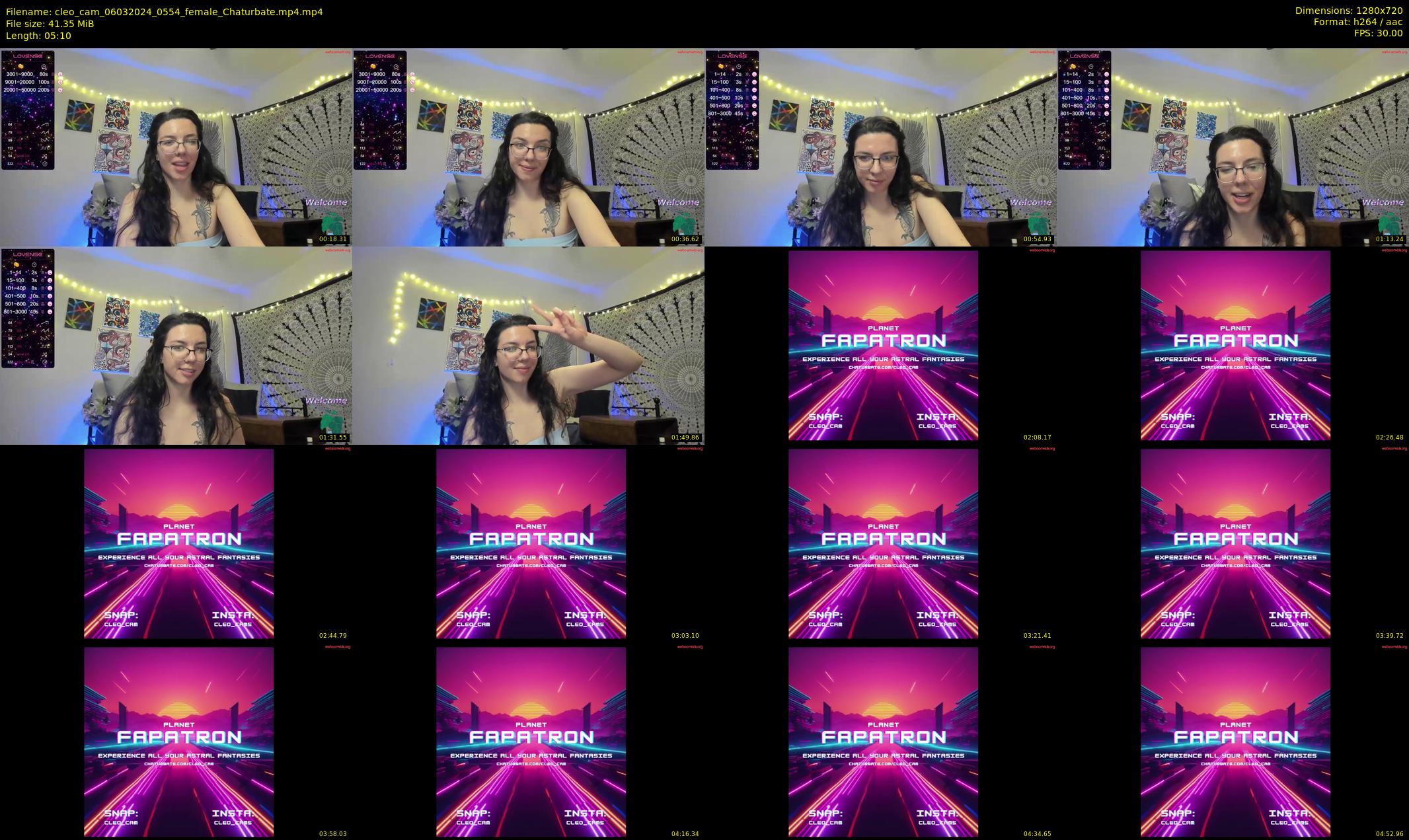 cleo_cam — 6 minute Chaturbate female cam show recording, 720p, Mar 6, 2024