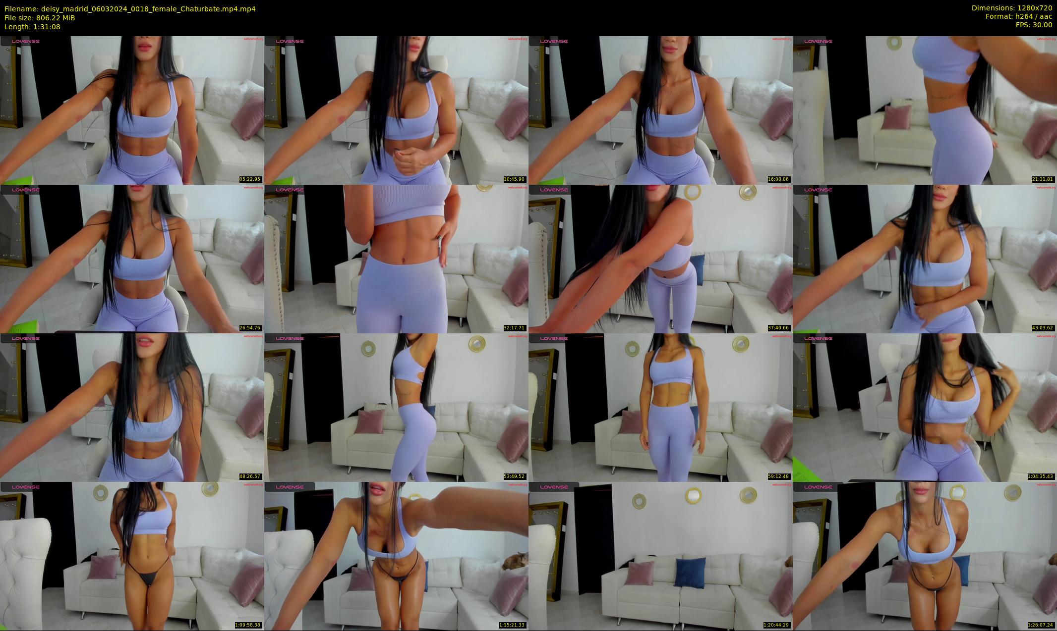 deisy_madrid — 92 minute Chaturbate female cam show recording, 720p, Mar 6, 2024
