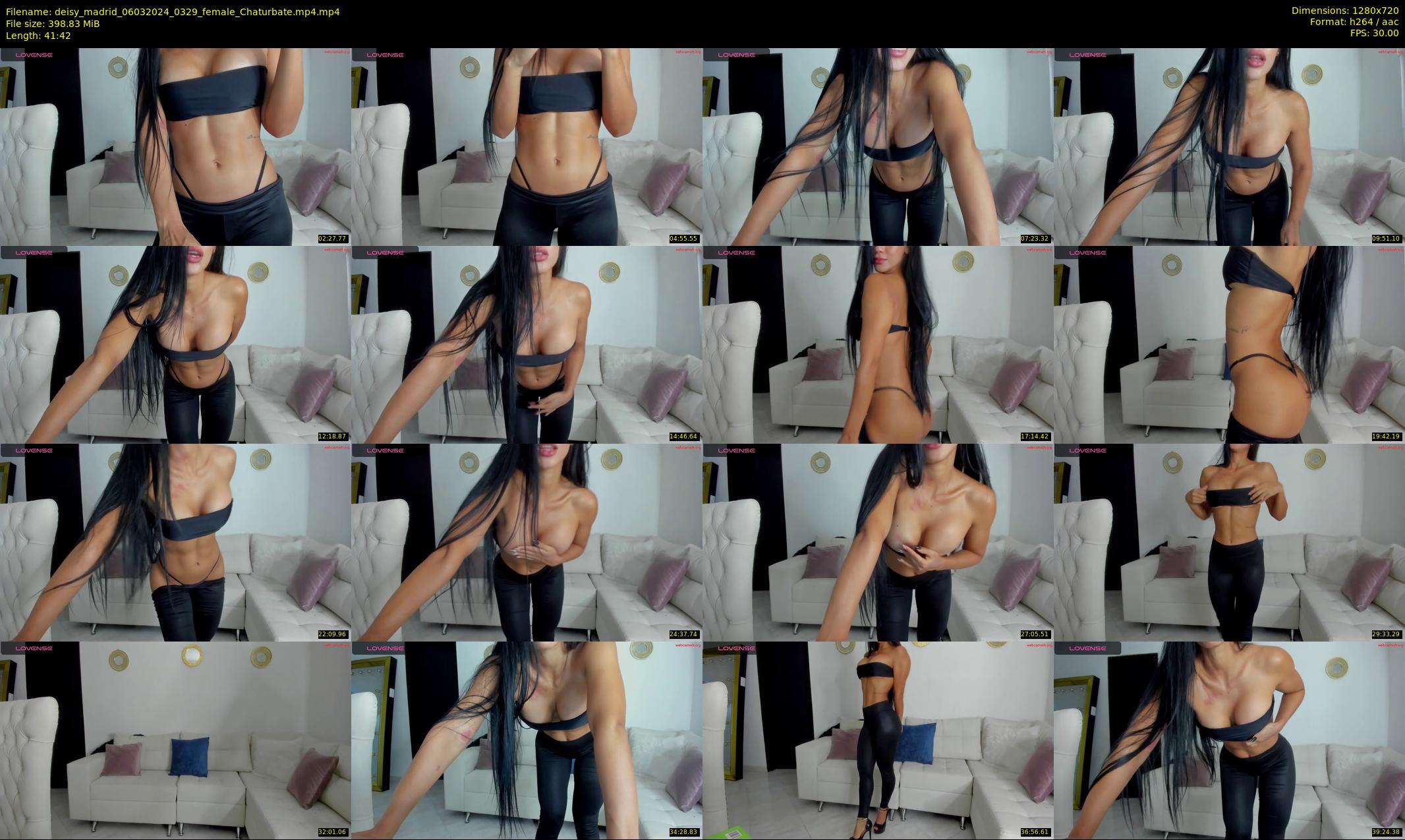 deisy_madrid — 42 minute Chaturbate female cam show recording, 720p, Mar 6, 2024