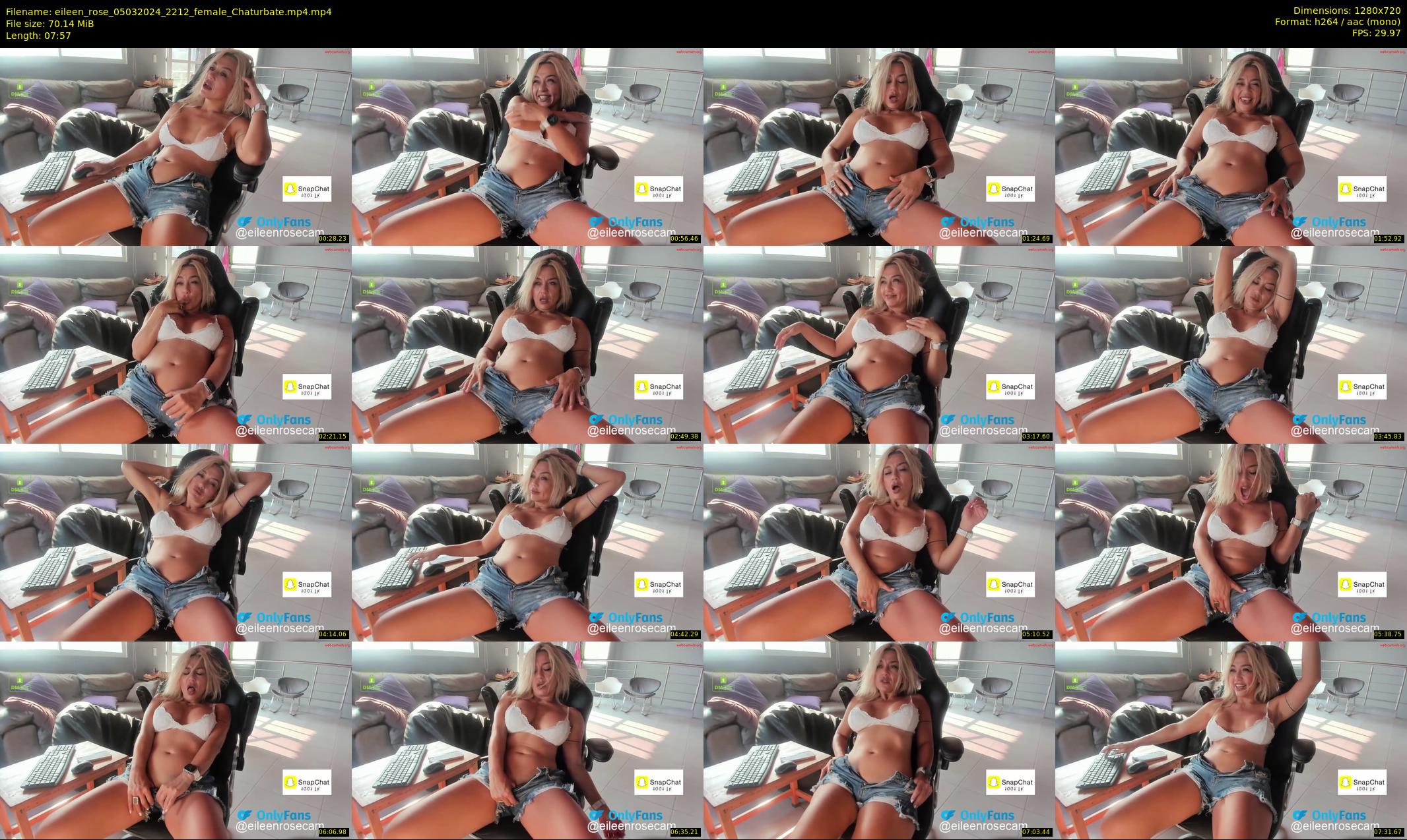 eileen_rose — 8 minute Chaturbate female cam show recording, 720p, Mar 5, 2024