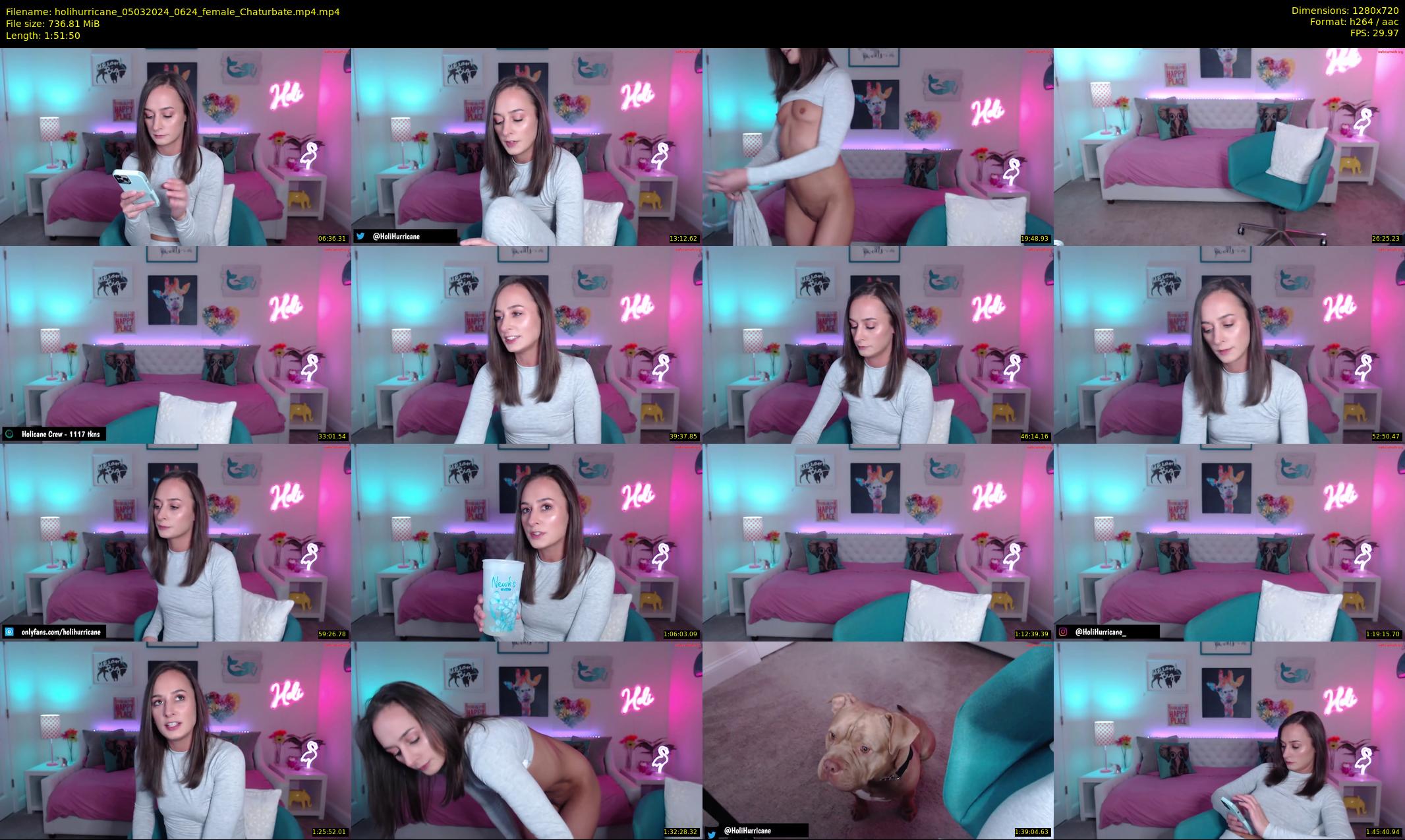 holihurricane — 112 minute Chaturbate female cam show recording, 720p, Mar 5, 2024