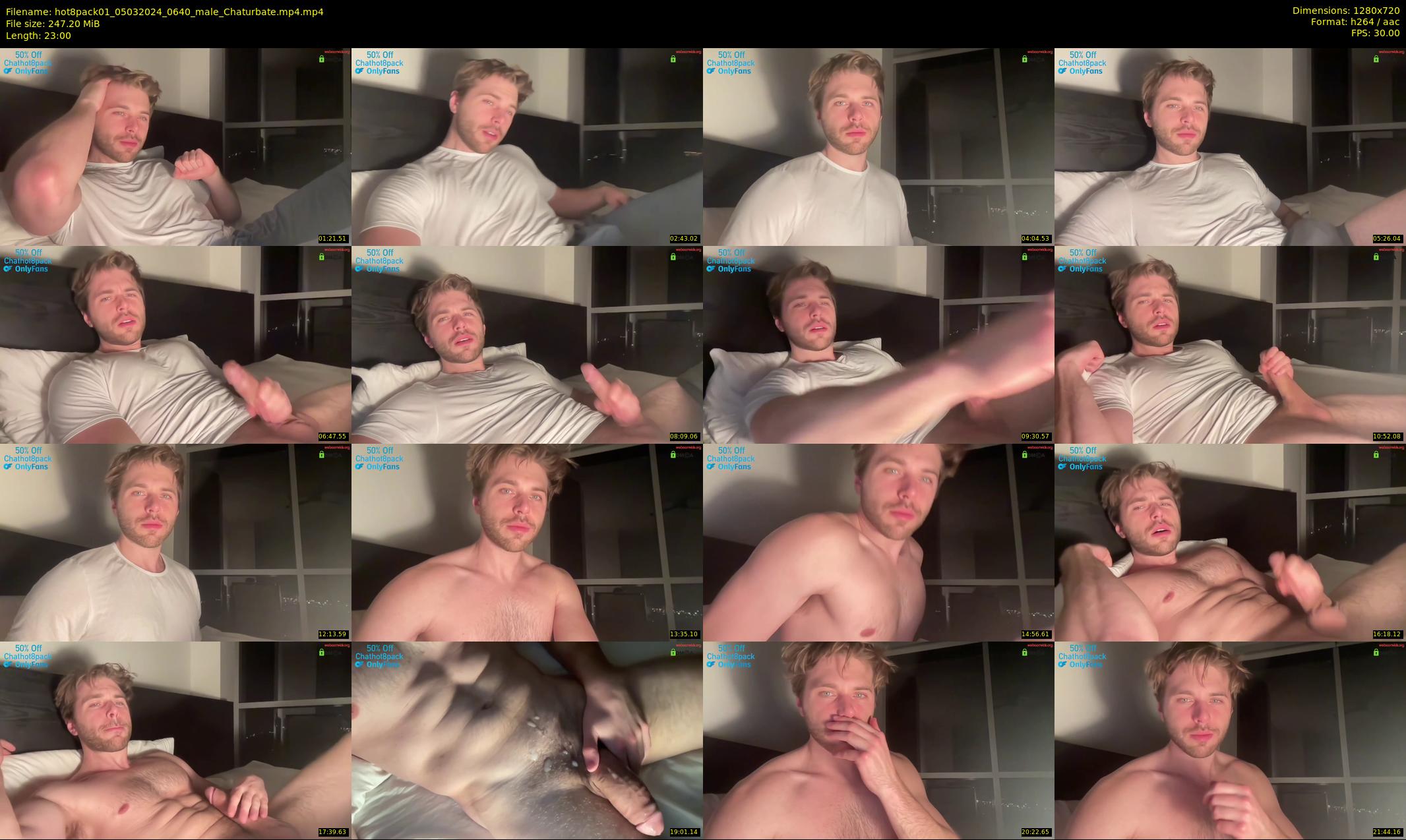 hot8pack01 — 23 minute Chaturbate male cam show recording, 720p, Mar 5, 2024