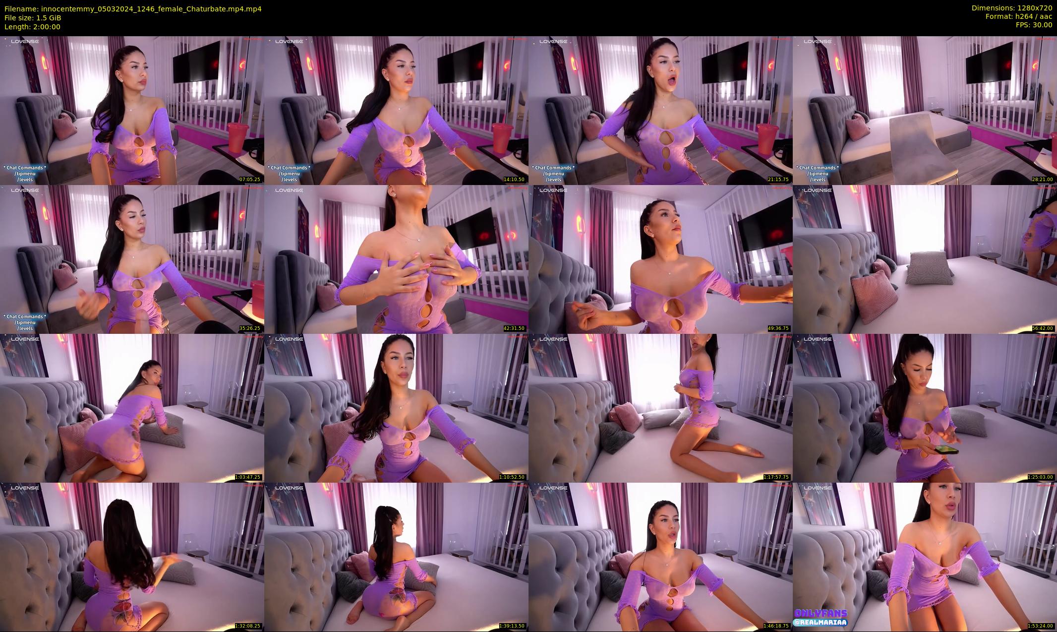 innocentemmy — 120 minute Chaturbate female cam show recording, 720p, Mar 5, 2024
