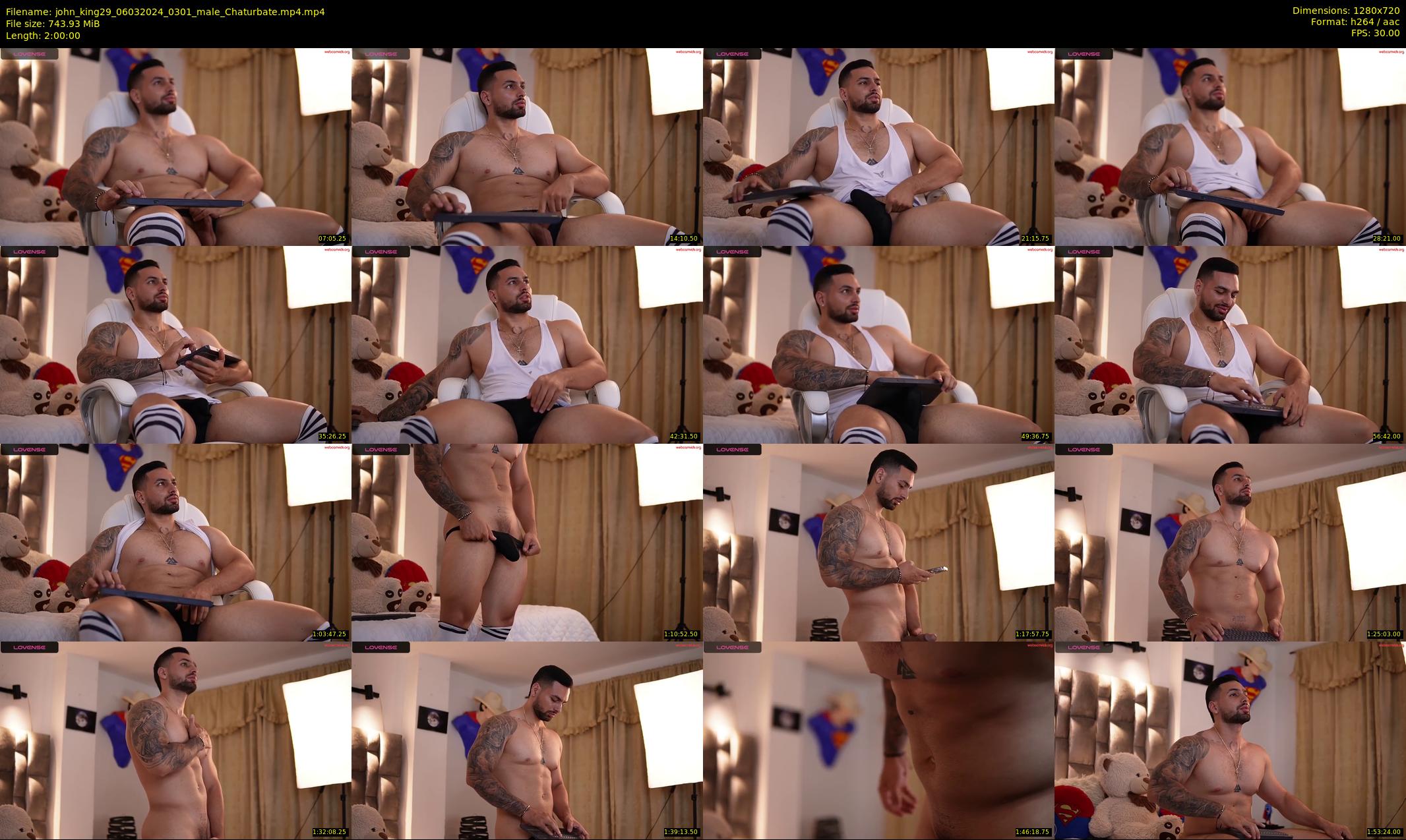 john_king29 — 120 minute Chaturbate male cam show recording, 720p, Mar 6, 2024