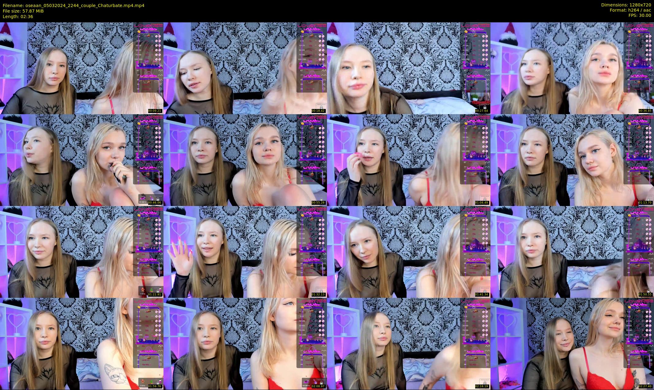 oseaan — 3 minute Chaturbate couple cam show recording, 720p, Mar 5, 2024