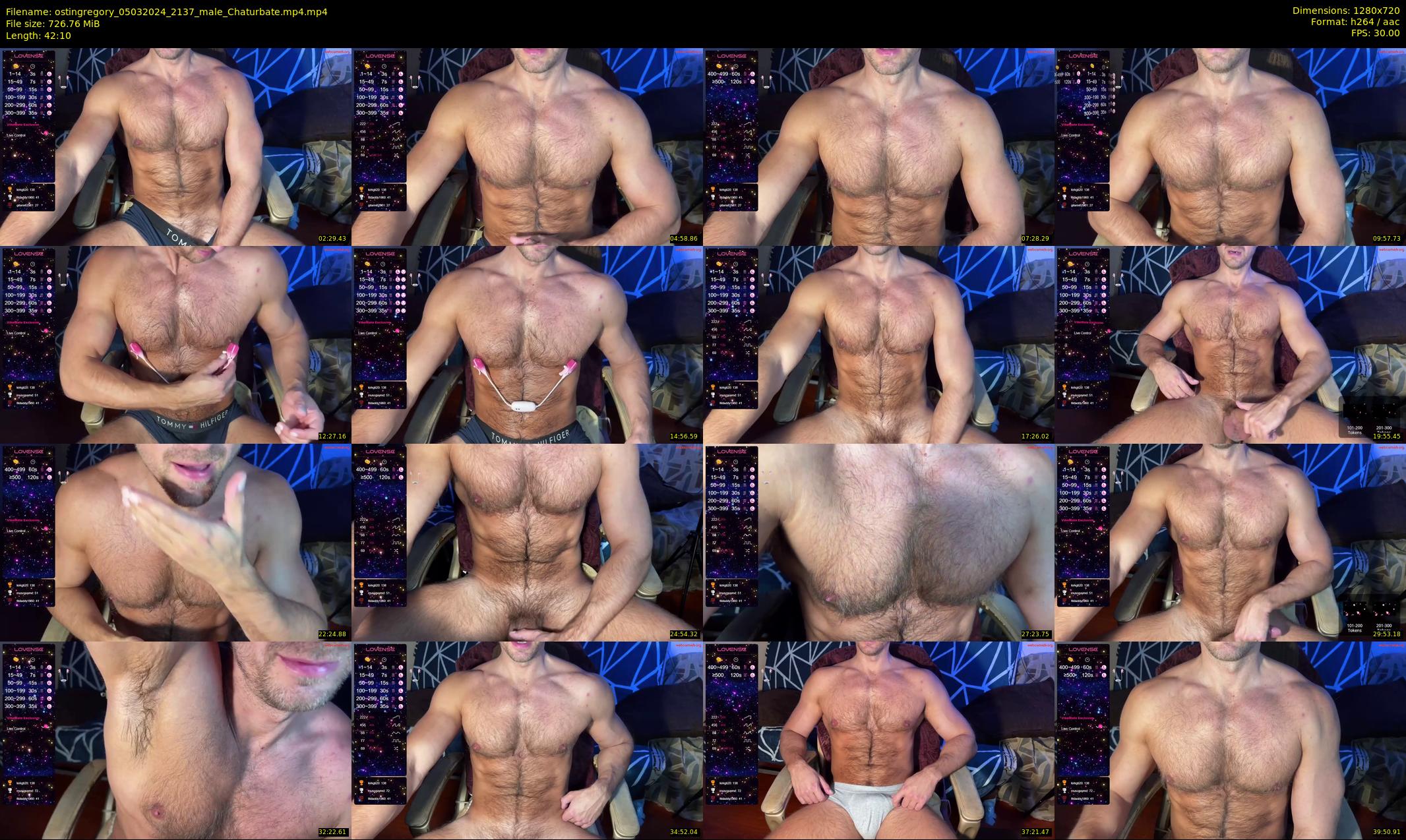 ostingregory — 43 minute Chaturbate male cam show recording, 720p, Mar 5, 2024