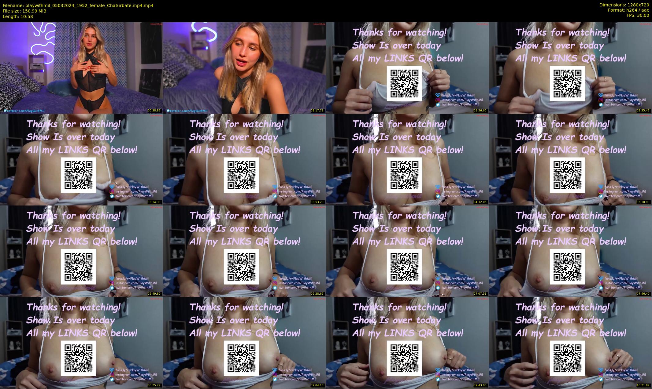 playwithmil — 11 minute Chaturbate couple cam show recording, 720p, Mar 5, 2024