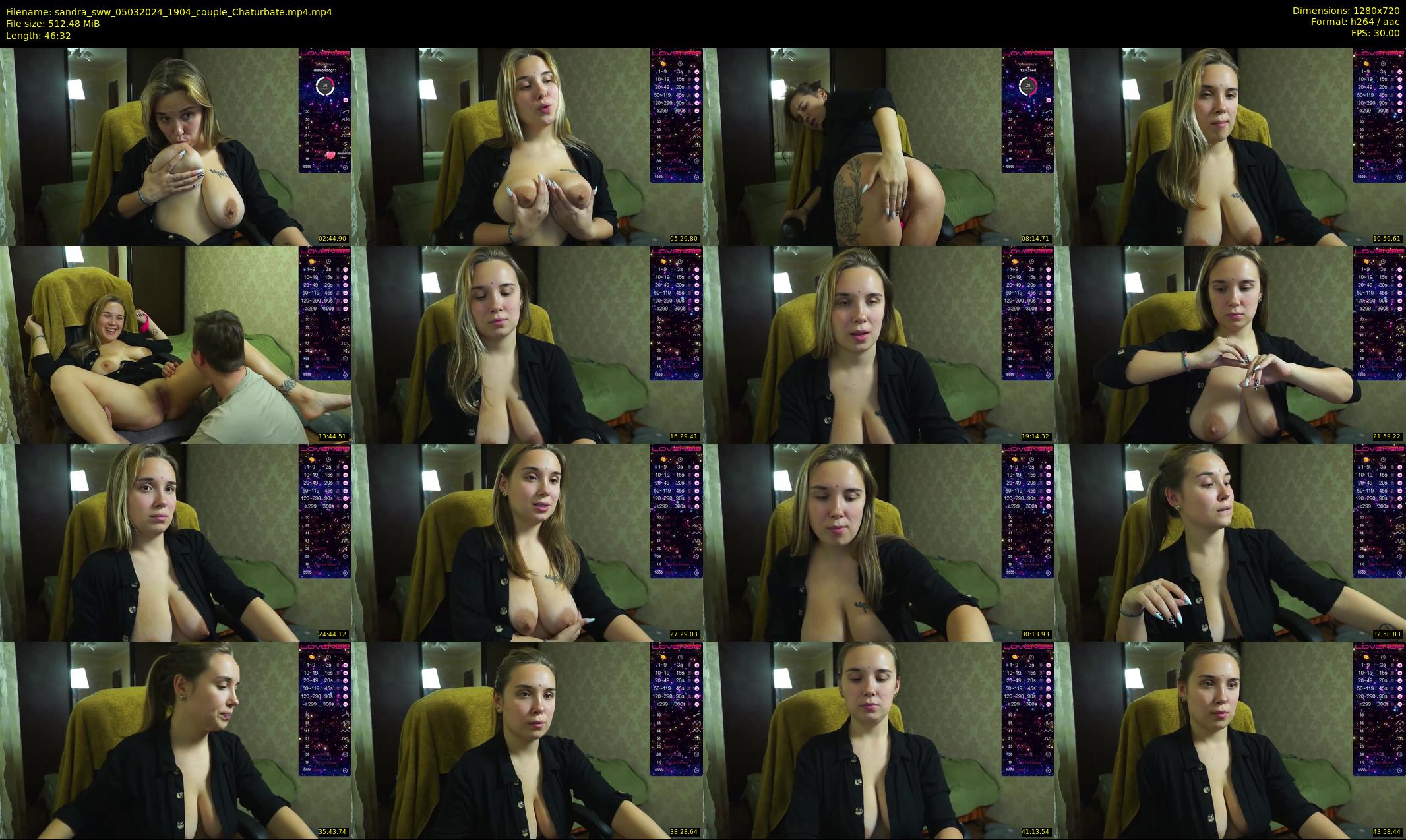 sandra_sww — 47 minute Chaturbate couple cam show recording, 720p, Mar 5, 2024