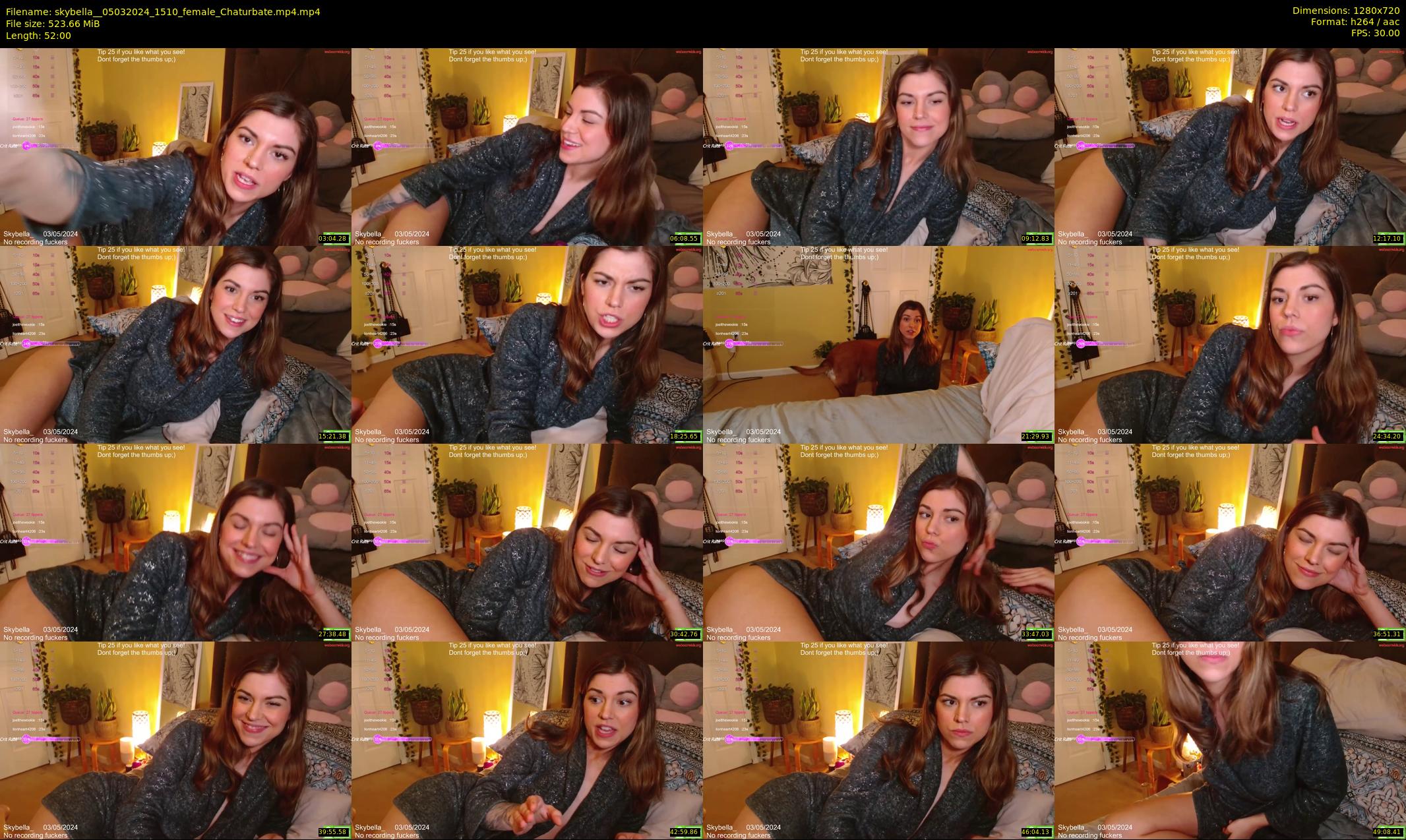 skybella_ — 52 minute Chaturbate female cam show recording, 720p, Mar 5, 2024